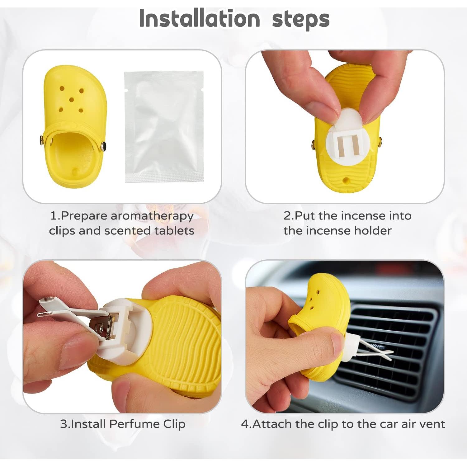 Paquete de 4 Clips de Ventilación ZJCAHXJ con Ambientadores