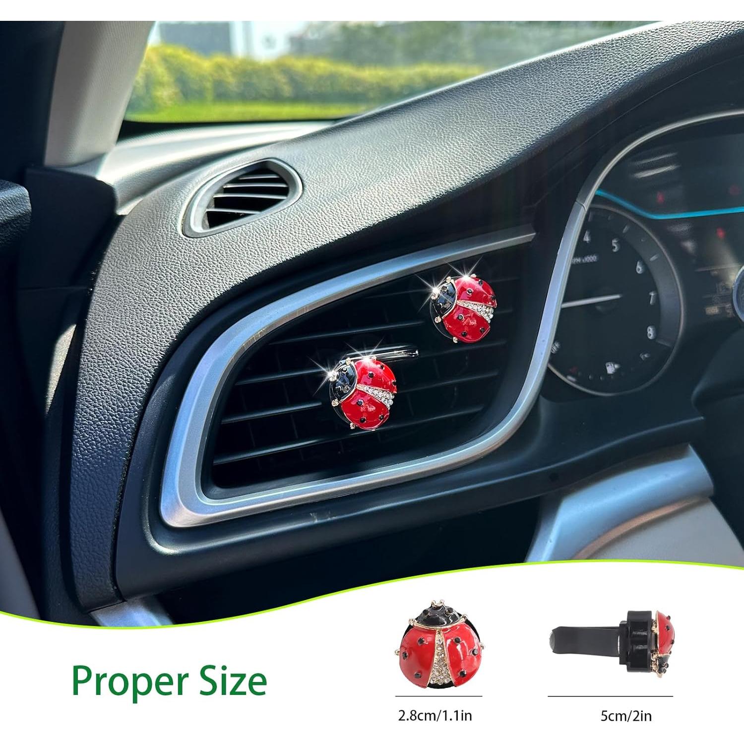 Clip de Ventilación de Coche ORIESSE Mariquita 2pcs con Aroma