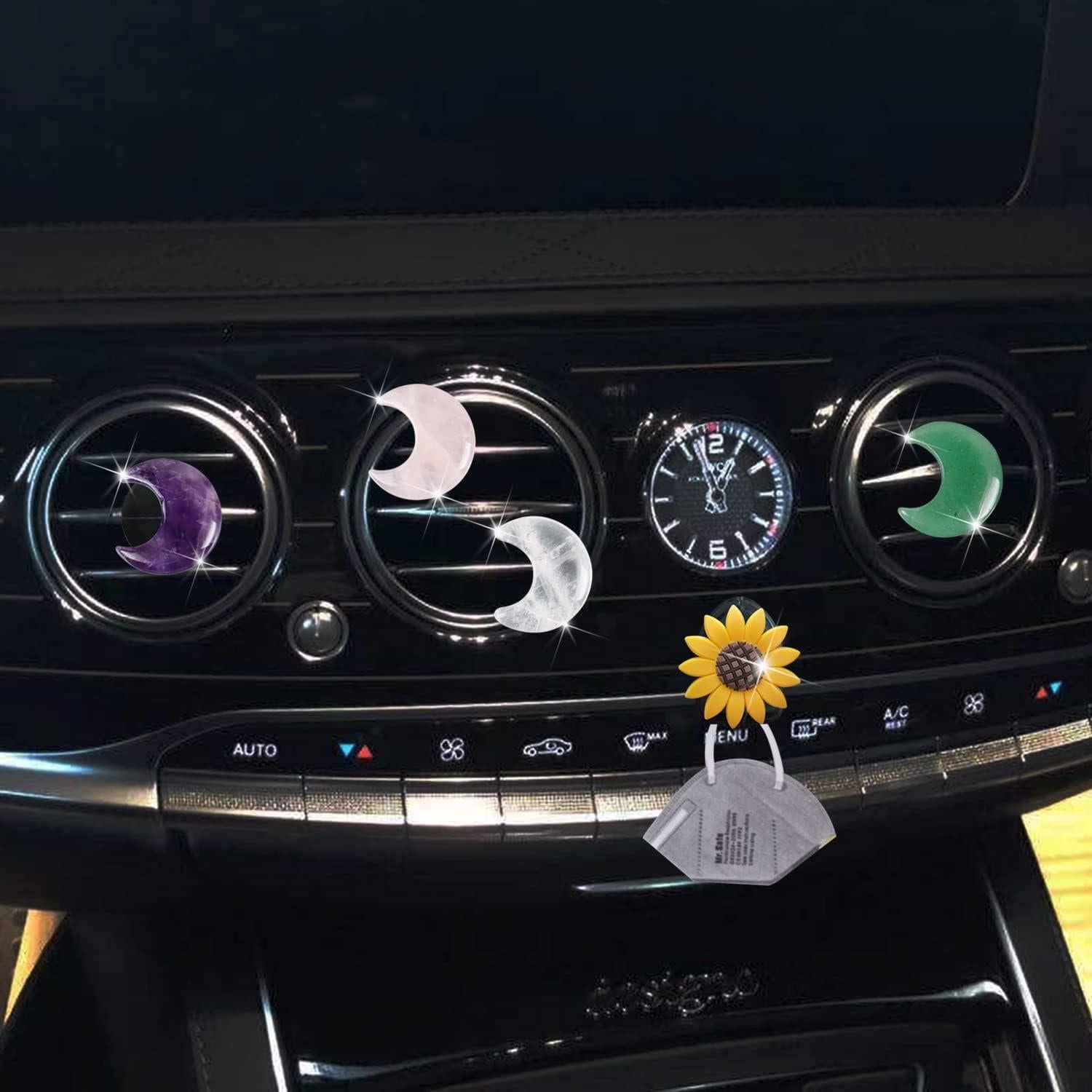 Clips Ambientadores de Ventilación de Aire Luna de Cristal - 4 Pcs