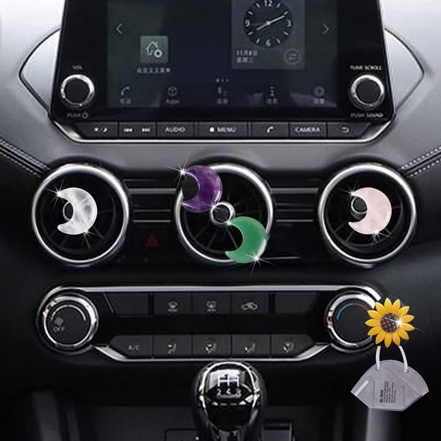 Clips Ambientadores de Ventilación de Aire Luna de Cristal - 4 Pcs