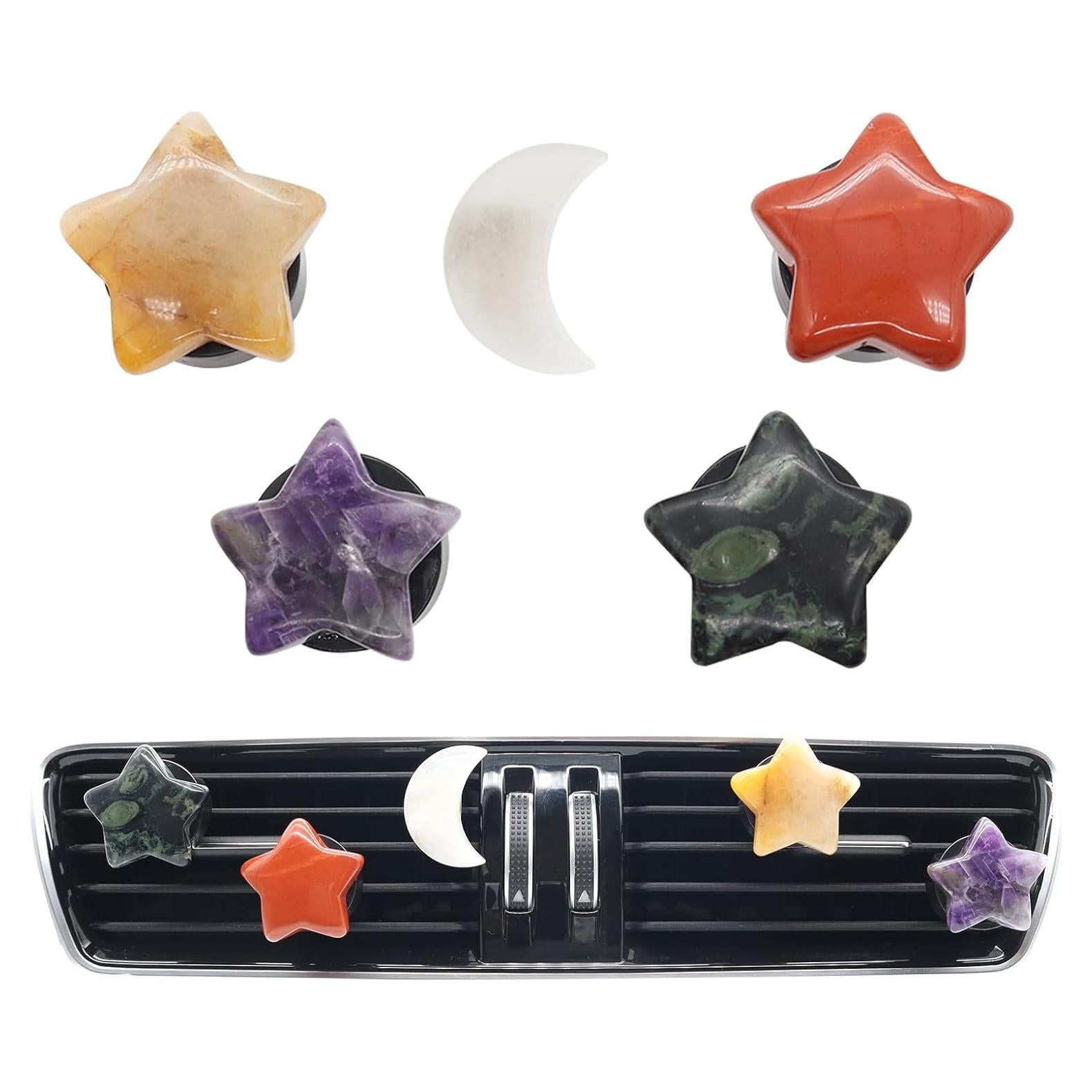 Clip de Aire de Auto ORIESSE de Piedra Natural - 5 Piezas