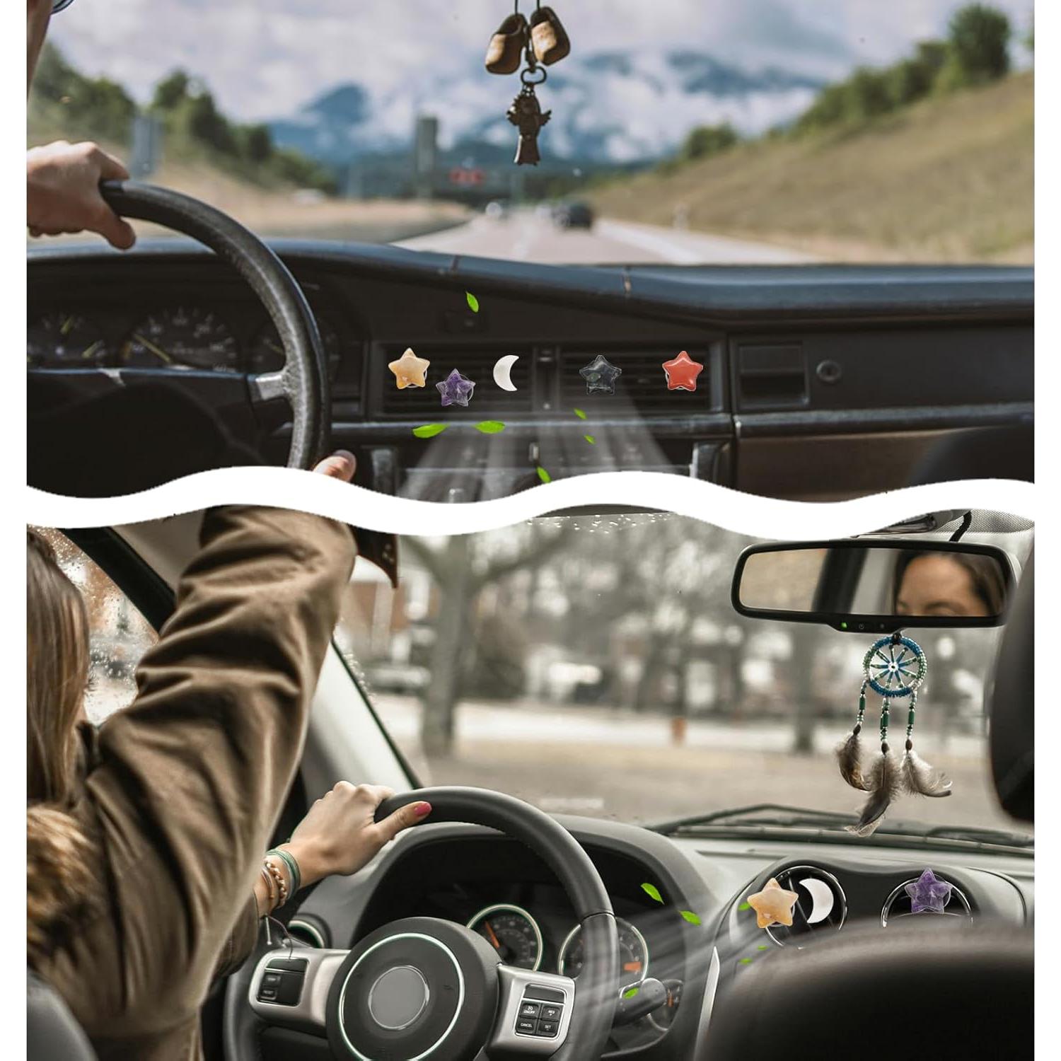 Clip de Aire de Auto ORIESSE de Piedra Natural - 5 Piezas