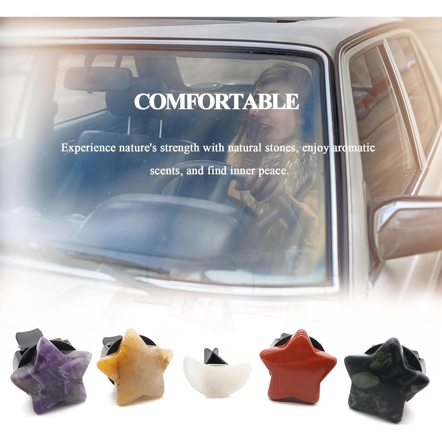 Clip de Aire de Auto ORIESSE de Piedra Natural - 5 Piezas