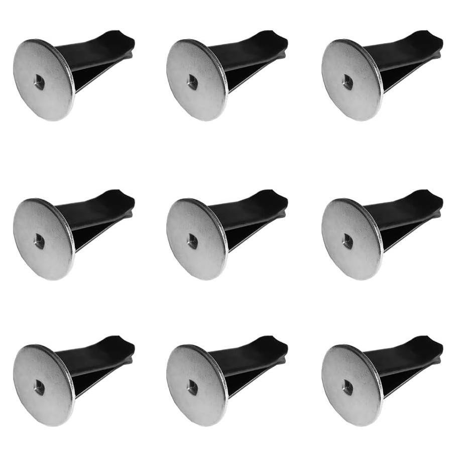 20 Clips de Metal para Ventilación de Auto ccHuDE - Negro