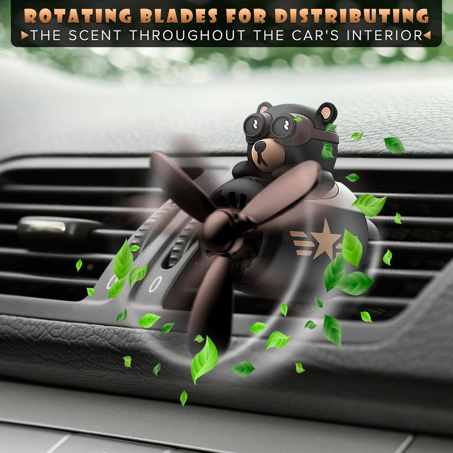Ambientador de Auto LEGLO Piloto de Oso con Hélix Rotativa