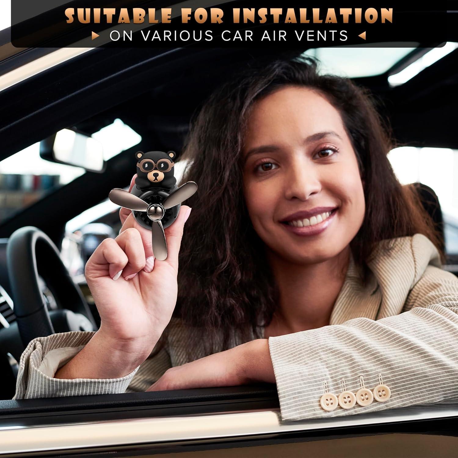 Ambientador de Auto LEGLO Piloto de Oso con Hélix Rotativa