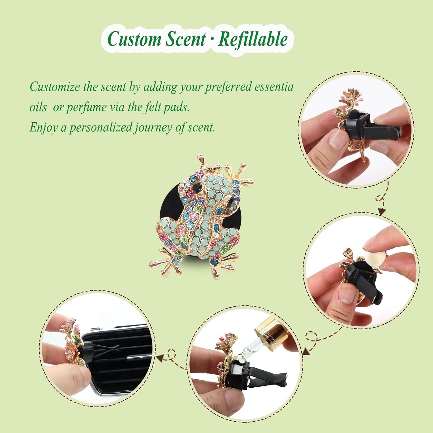 Clip de Ventilación de Coche ORIESSE Rana de Árbol 2 Pcs