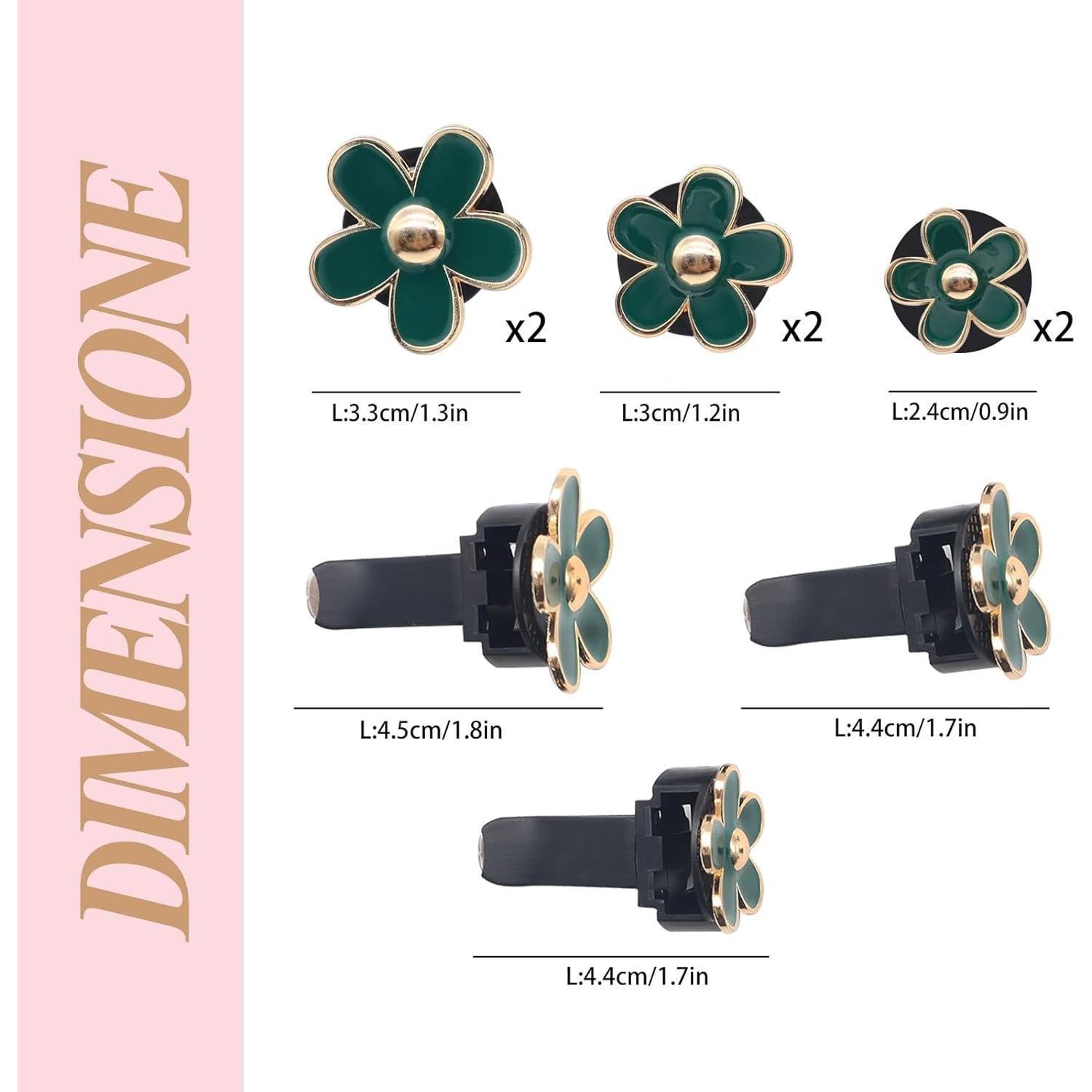 Clip de Ventilación para Ambientador de Coche ORIESSE 6 Piezas