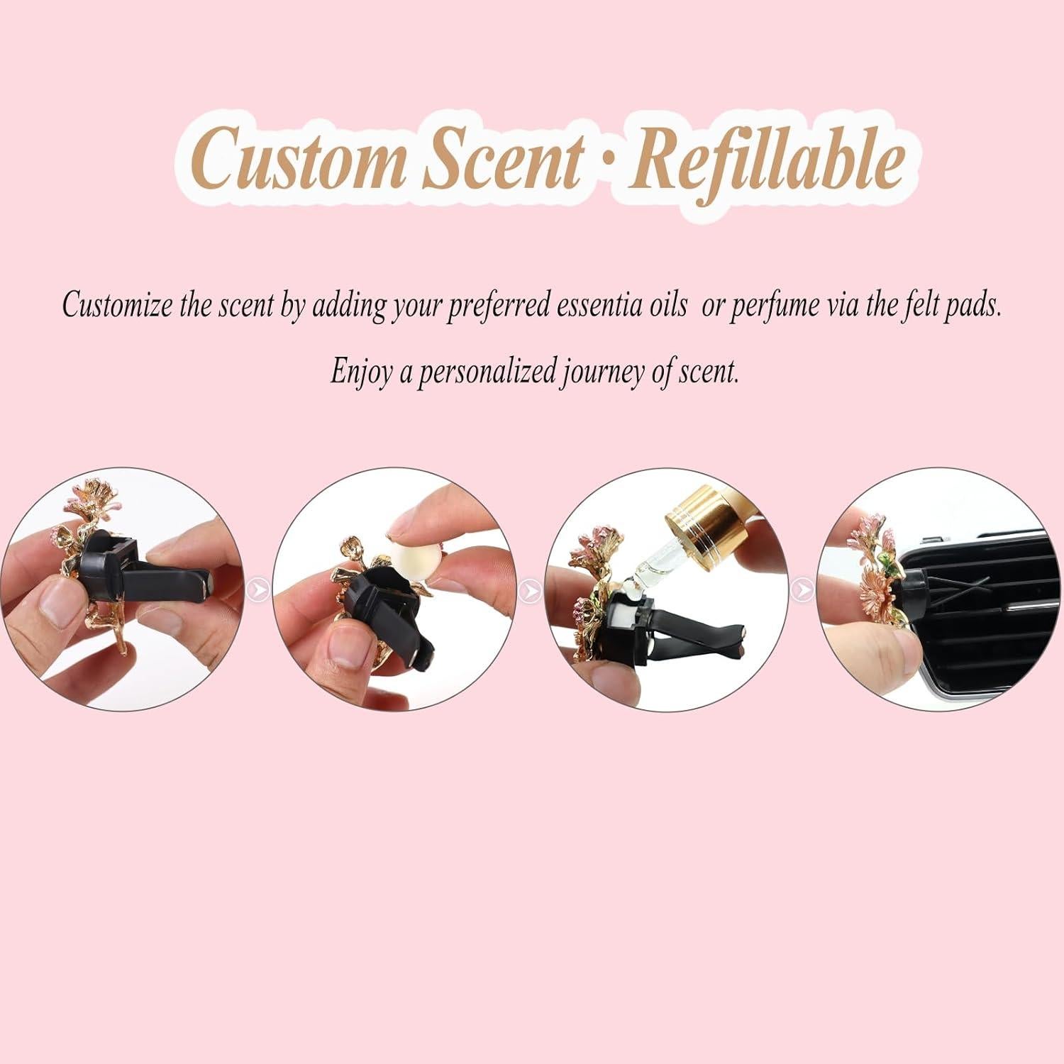 Clip de Ventilación para Ambientador de Coche ORIESSE 6 Piezas