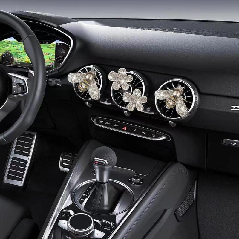 Clip de Ventilación Bling Bee con Cristales - Ambientador de Coche