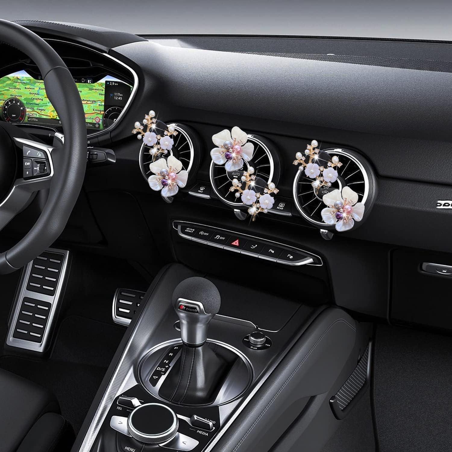 6 Clips de Ventilación de Auto Fansoftiks en Forma de Margarita