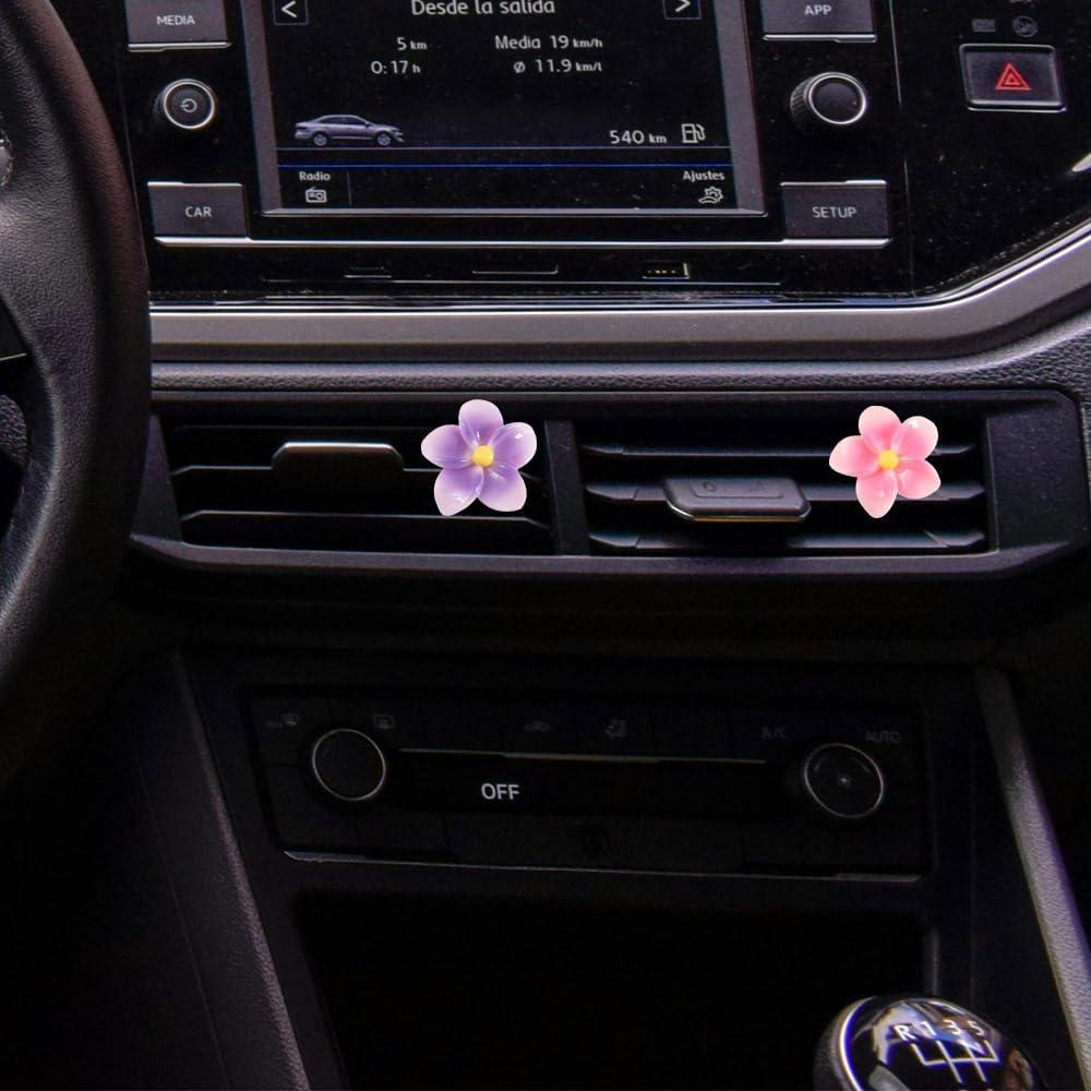 5 Clips Decorativos de Ventilación para Coche SOKPEWWM Plumeria