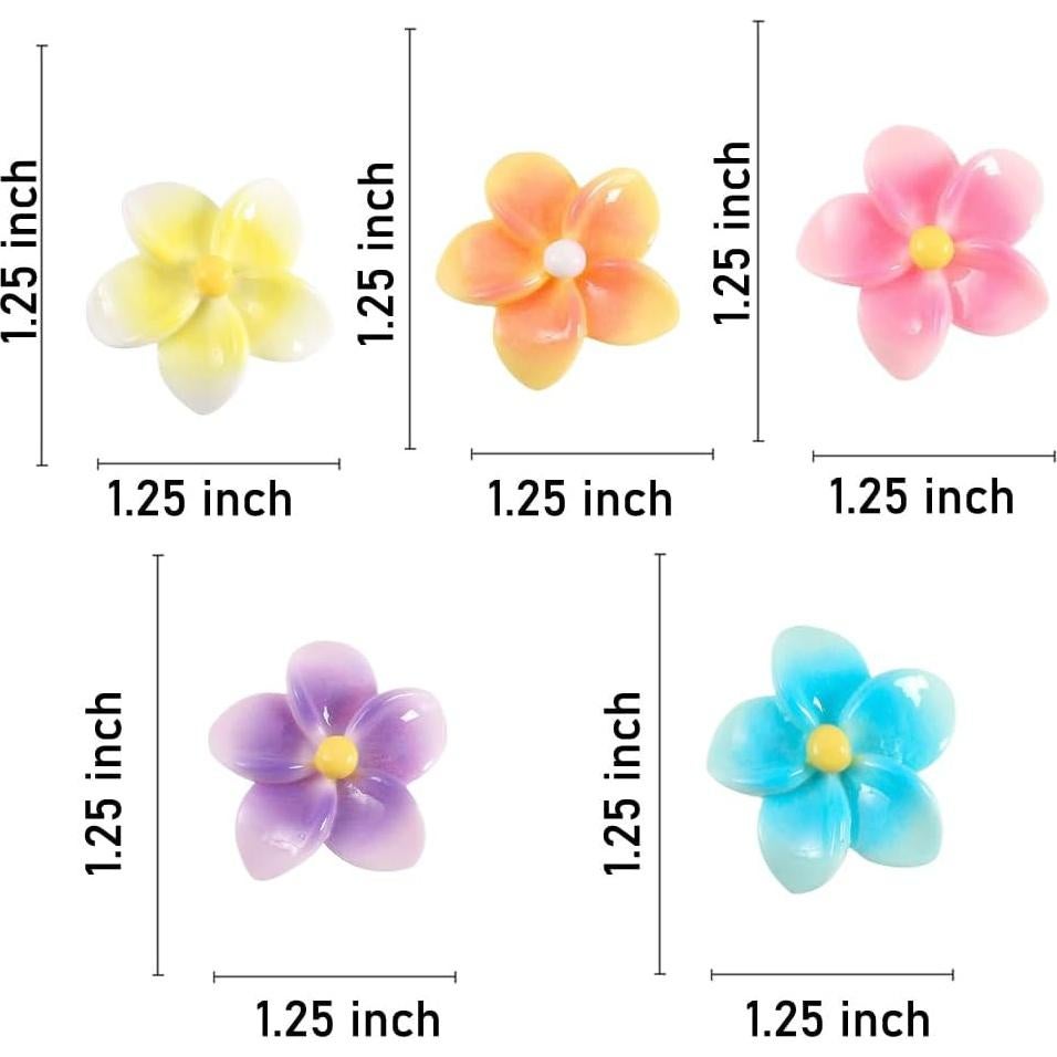 5 Clips Decorativos de Ventilación para Coche SOKPEWWM Plumeria