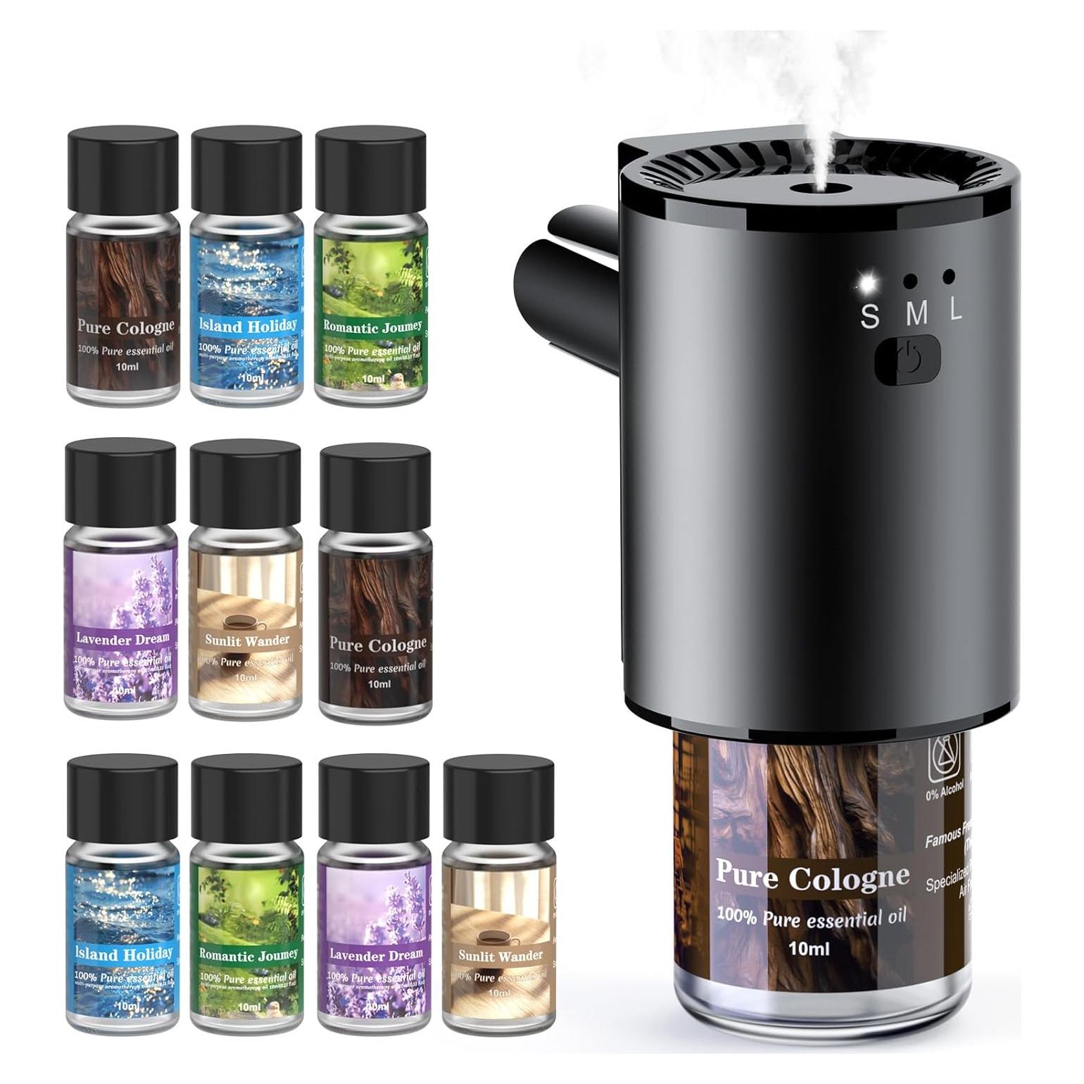 Ambientador de coche GHKIKP con 10 recargas y modos ajustables