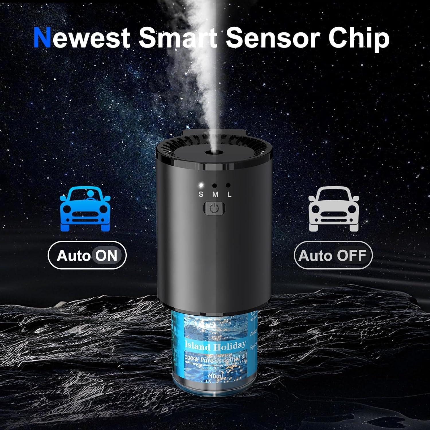 Ambientador de coche GHKIKP con 10 recargas y modos ajustables