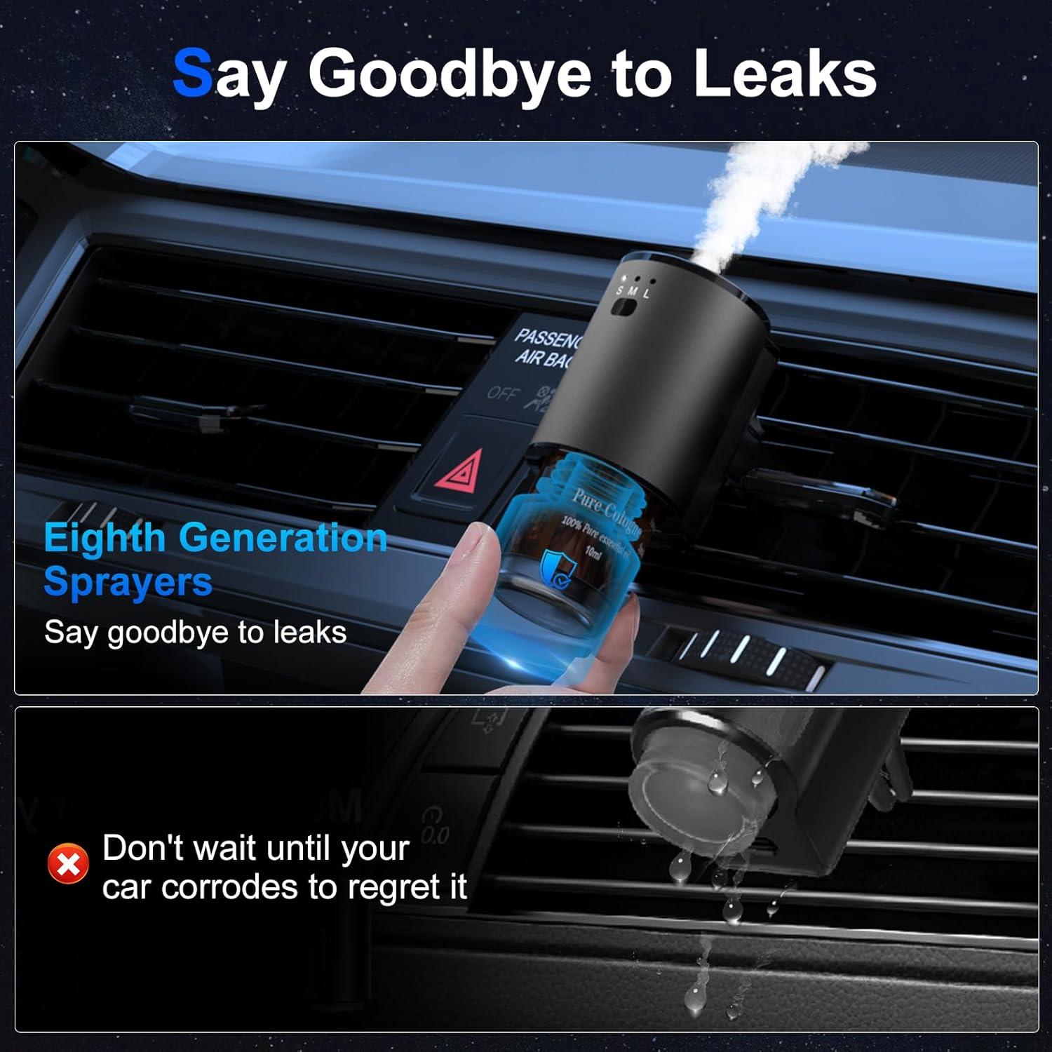 Ambientador de coche GHKIKP con 10 recargas y modos ajustables