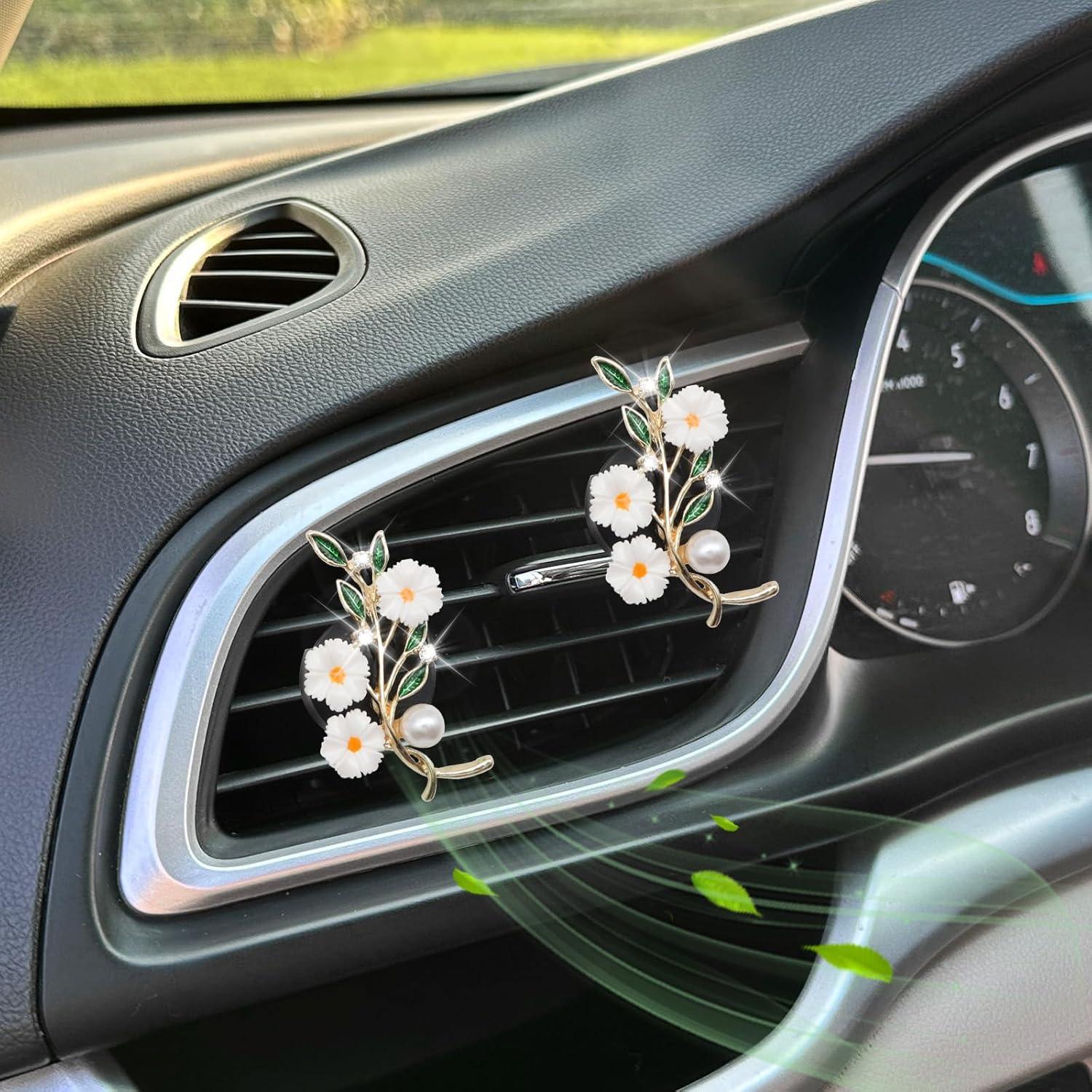 Clips de Ventilación de Coche ORIESSE con Flores 2pcs