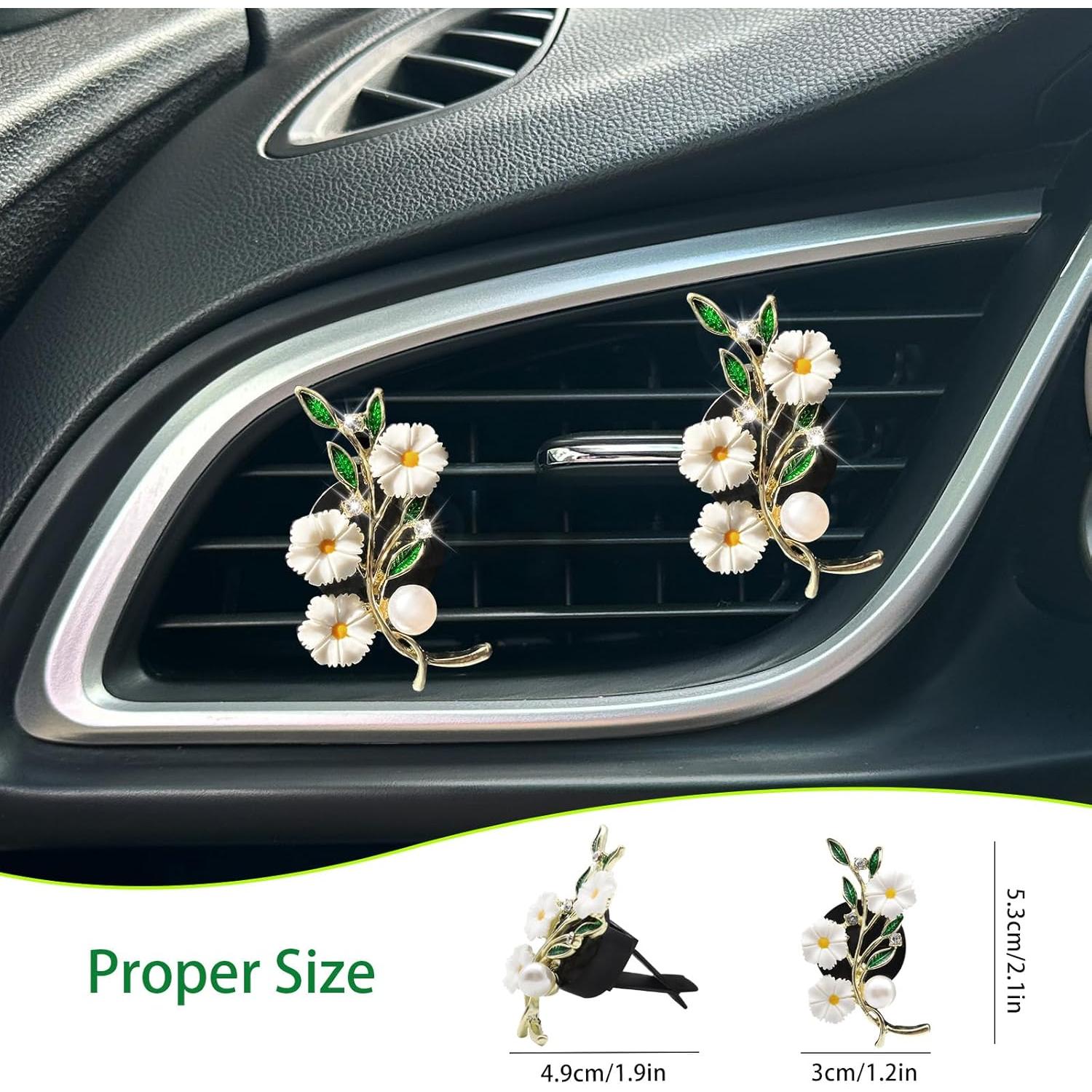 Clips de Ventilación de Coche ORIESSE con Flores 2pcs