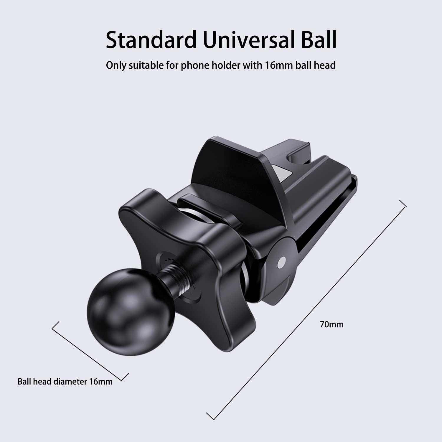 Clip Universal OHLPRO para Soporte de Teléfono en Auto, 16mm