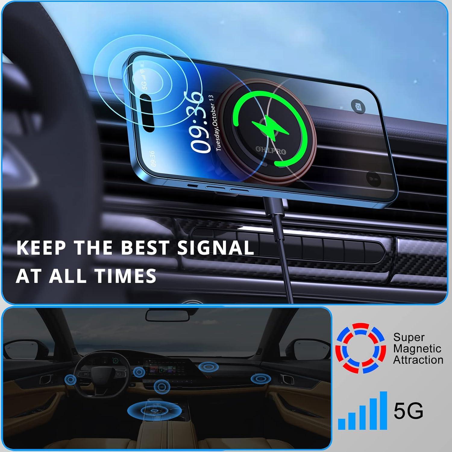 Clip Universal OHLPRO para Soporte de Teléfono en Auto, 16mm