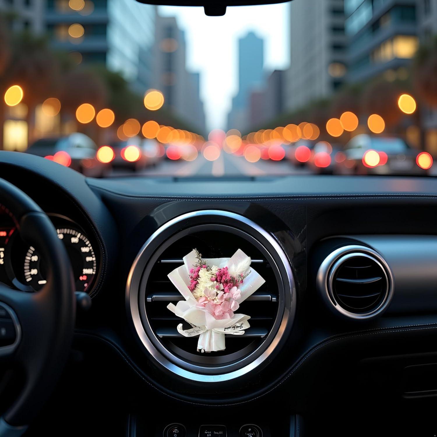 Ramo de Flores Secas Mini Galepromot para Ventilación de Coche