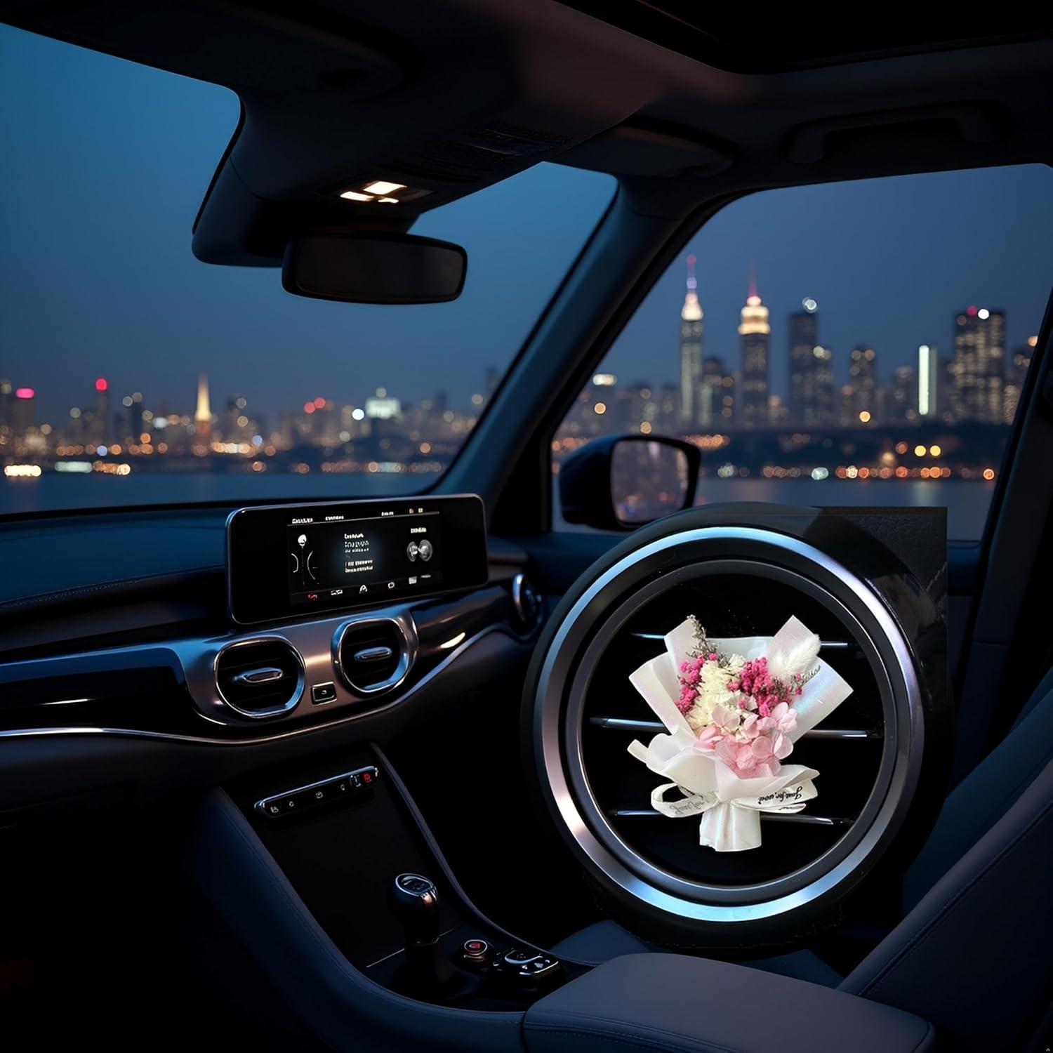 Ramo de Flores Secas Mini Galepromot para Ventilación de Coche