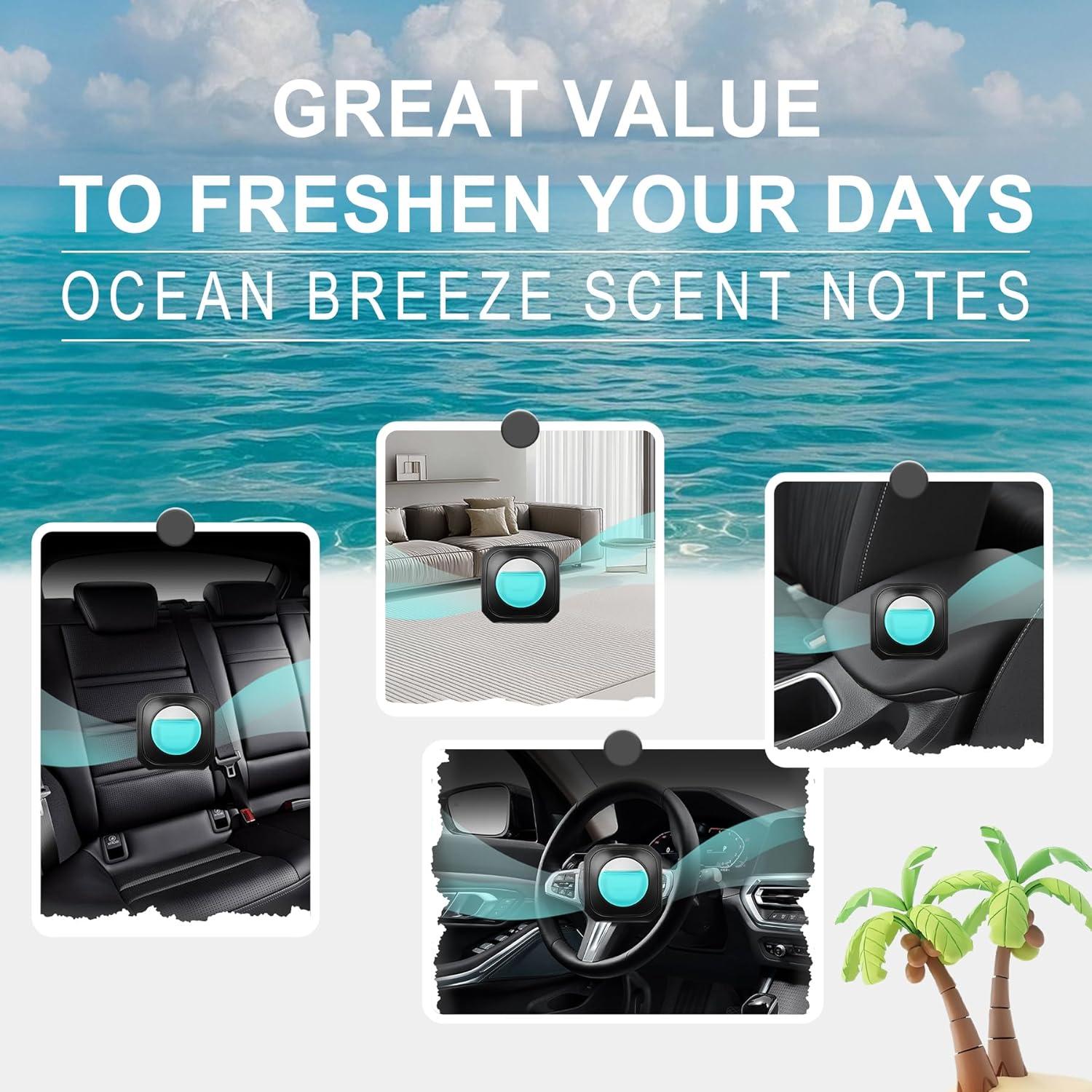 Ambientador de Aire para Coche JUSTTOP Oceánico 4 Clips 4ml