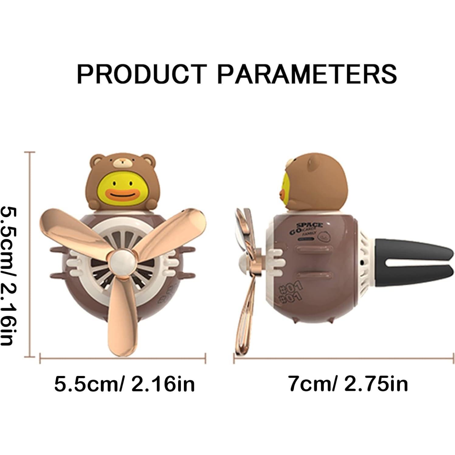 Ambientadores de Auto DUHKHAS Conejo y Gato Piloto 62mm