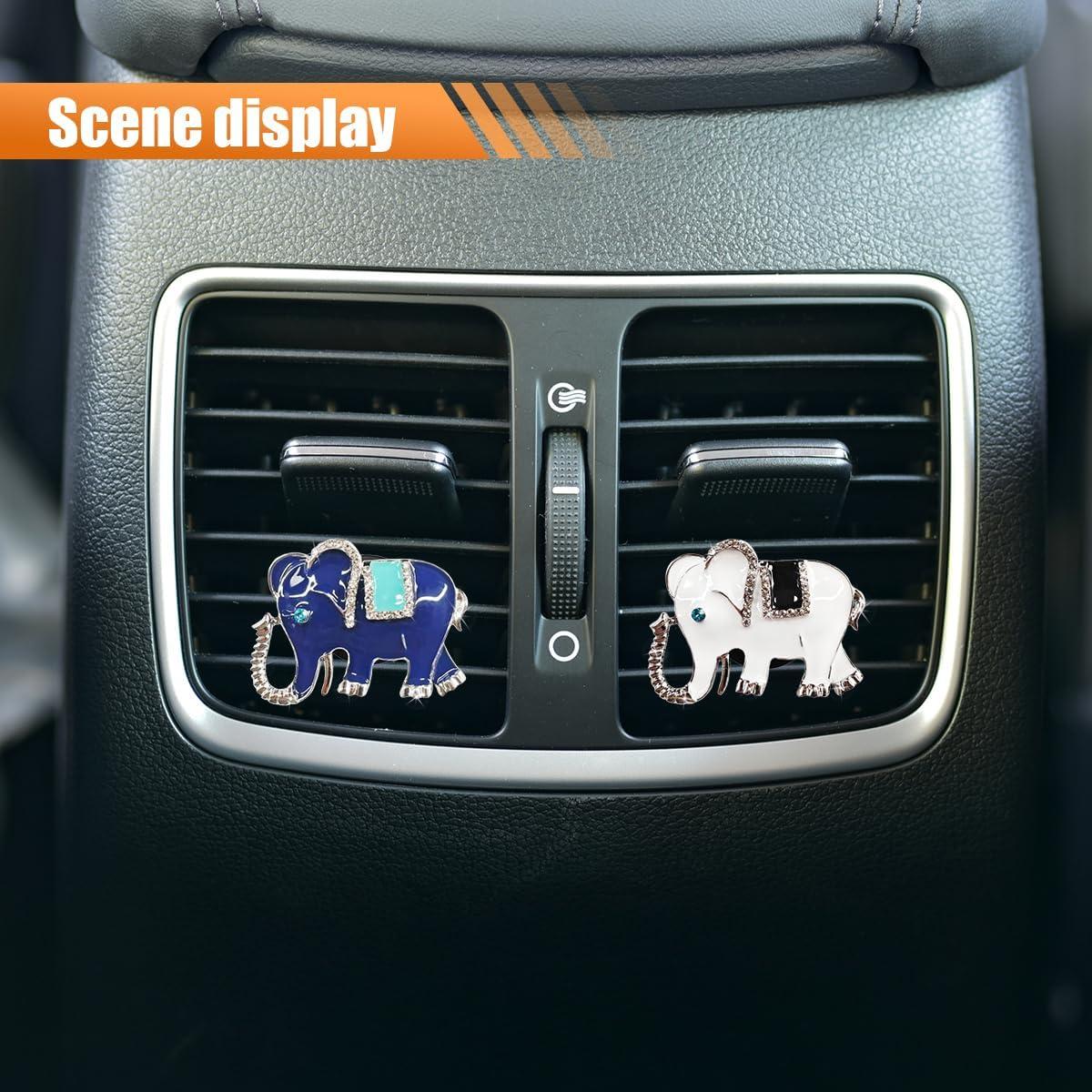 Clip de Ventilación de Aire para Coche LHDOS Elefante 2 Pcs