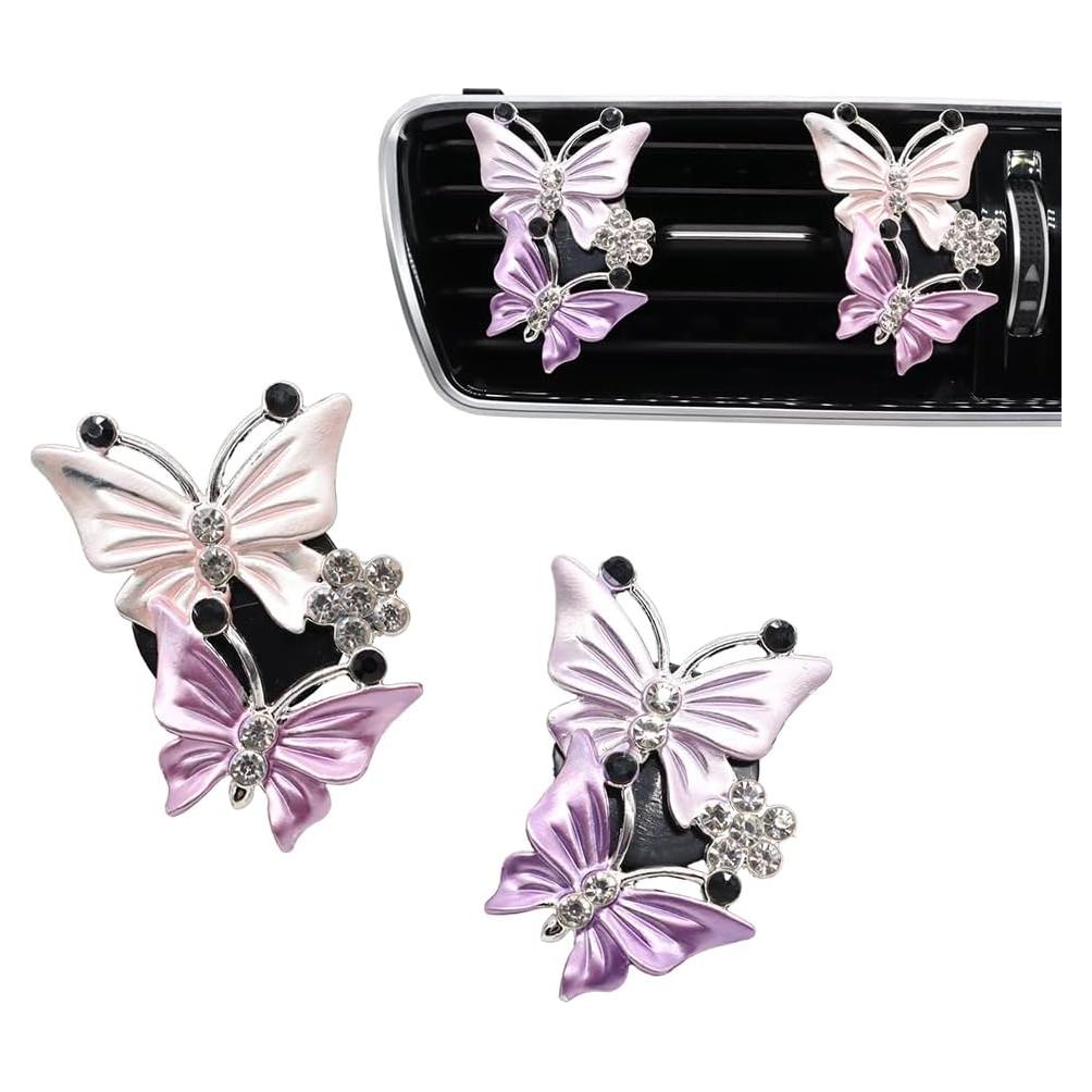 Clips de Ventilación de Mariposa ORIESSE Doble Púrpura Rosa