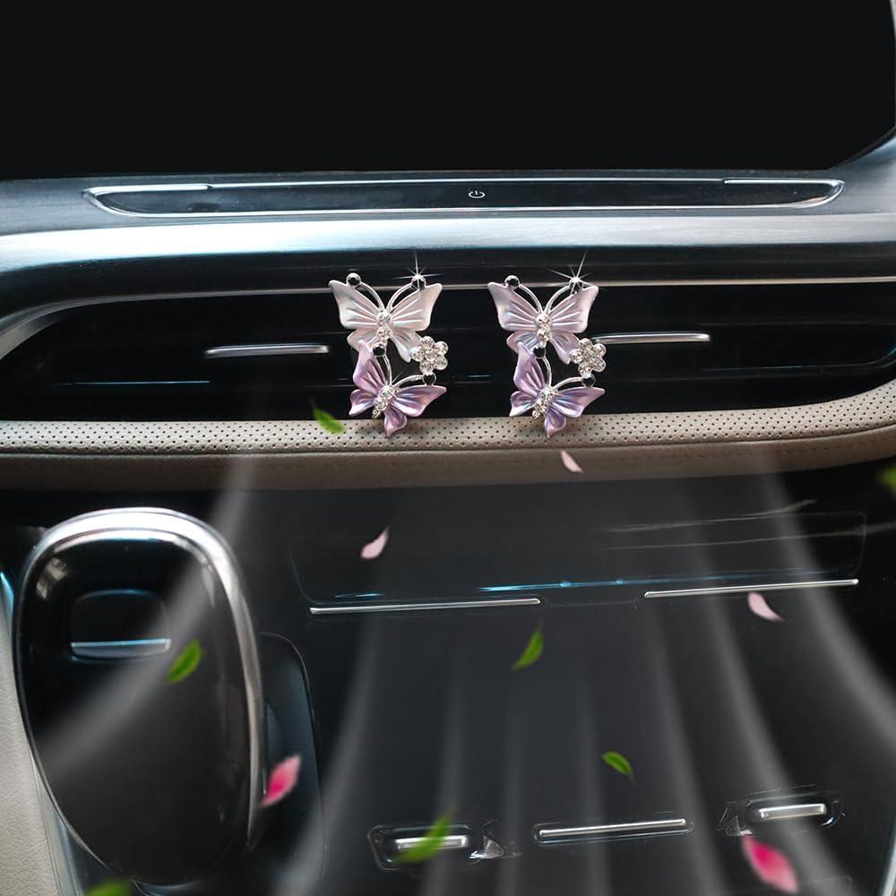 Clips de Ventilación de Mariposa ORIESSE Doble Púrpura Rosa