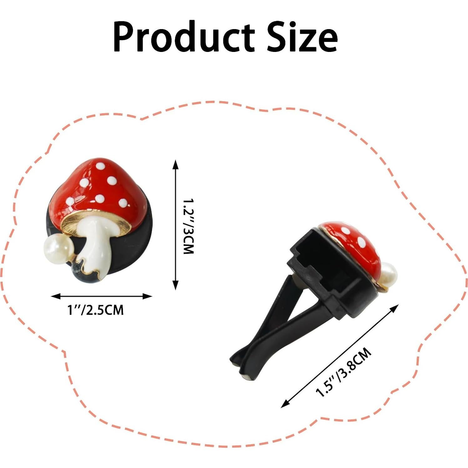 Ambientador de aire para coche XPMY en forma de hongo Fresa