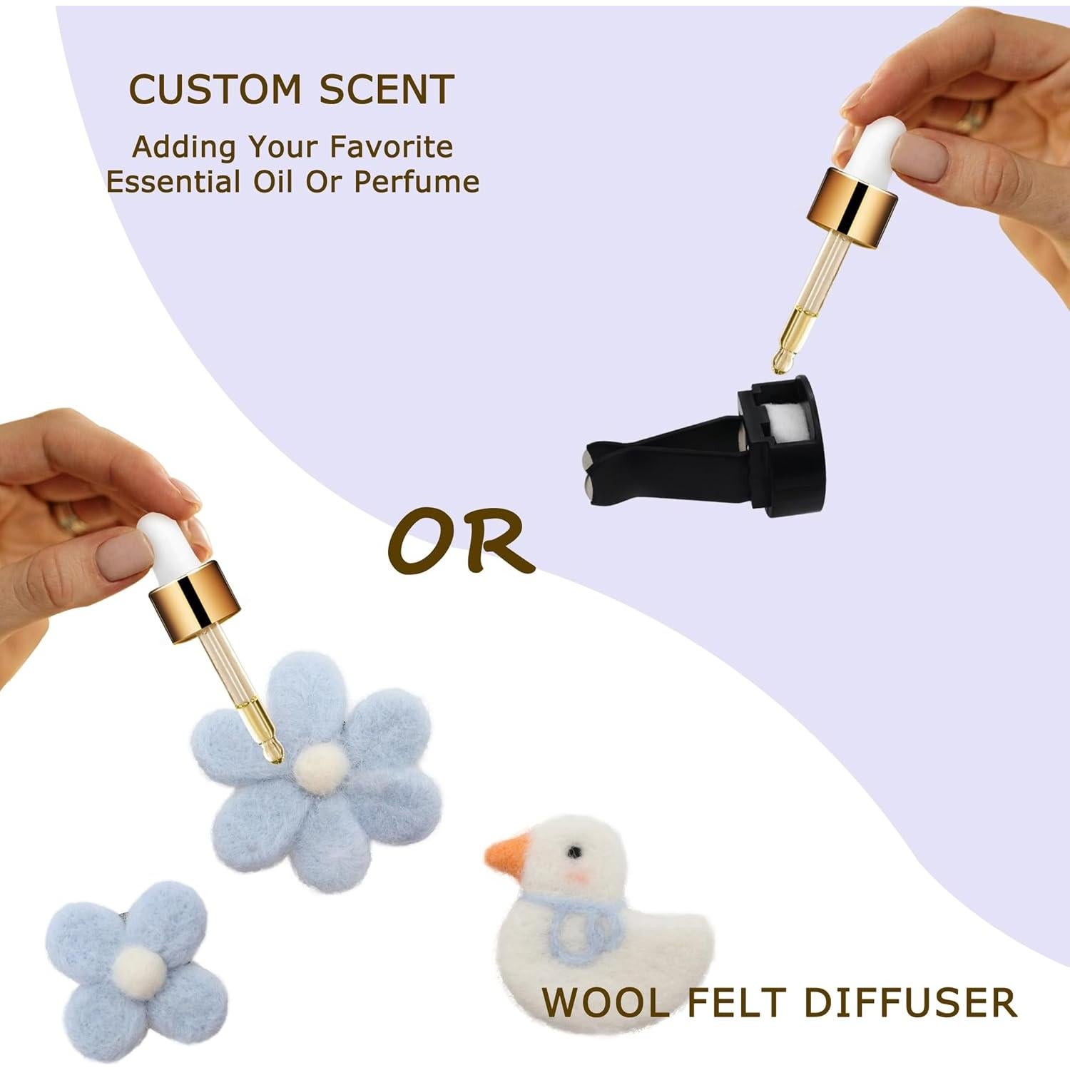 Clips de Aire para Coche ORIESSE - Ambientador Refillable 3pcs