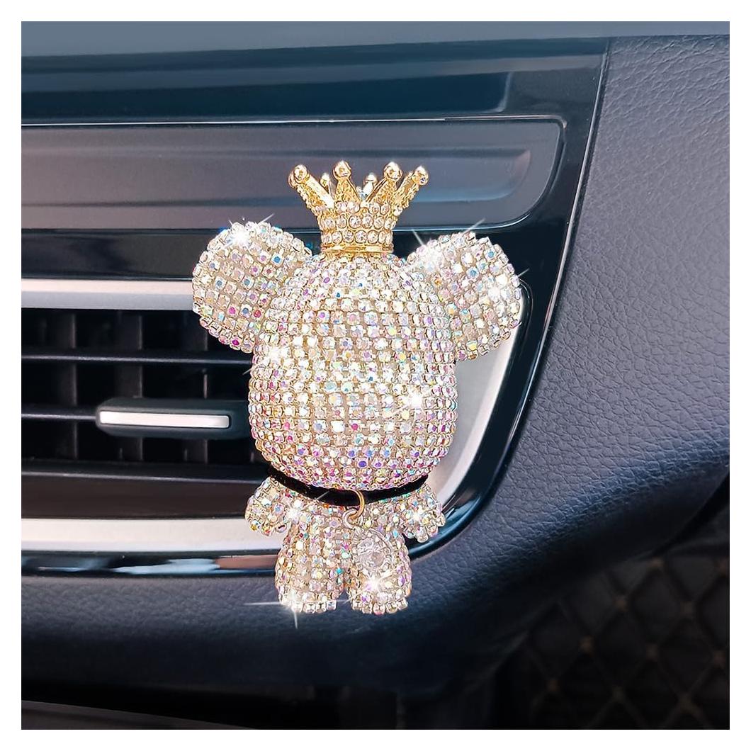 Ambientador de coche Oso de Strass XINJIAN 6.3x8cm