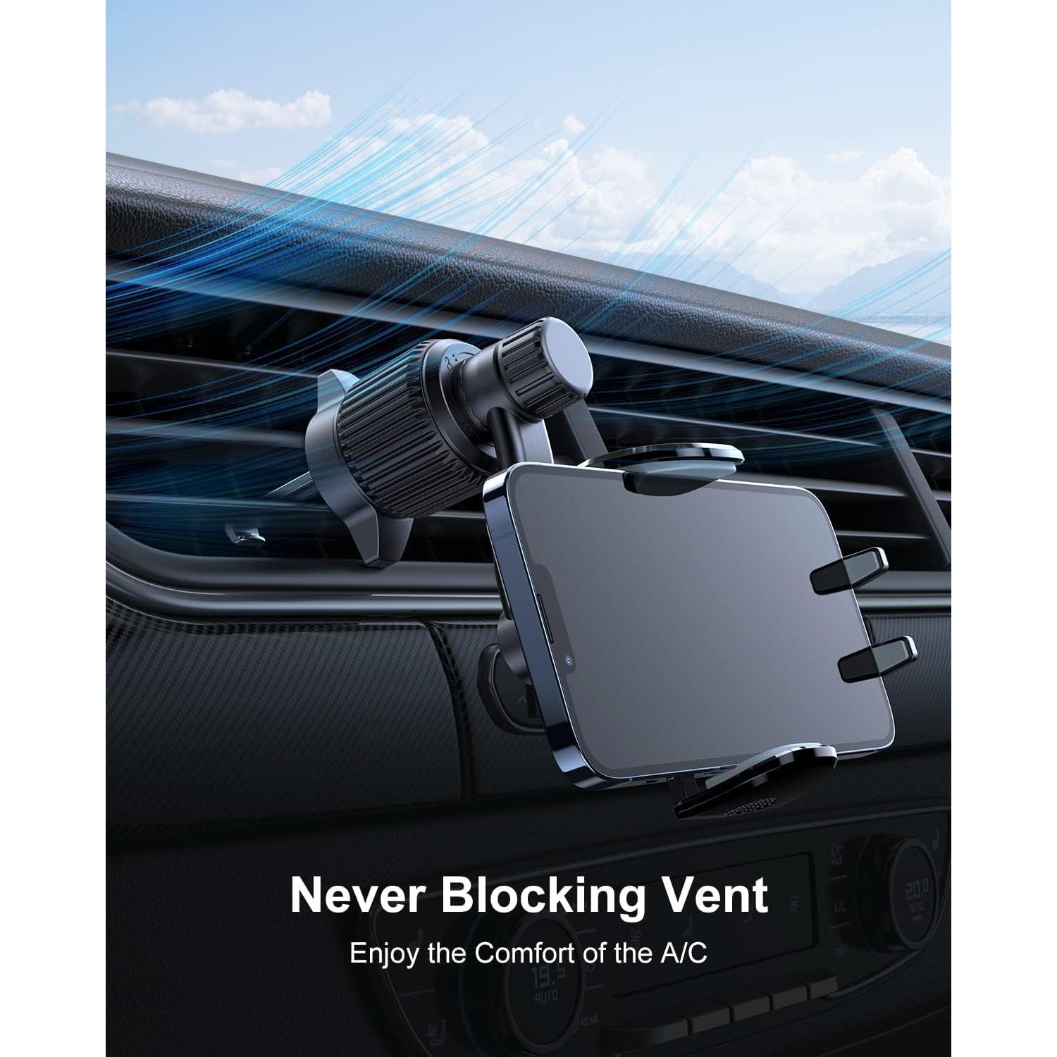 Soporte para Teléfono en Auto Rorhxia Ajustable Negro