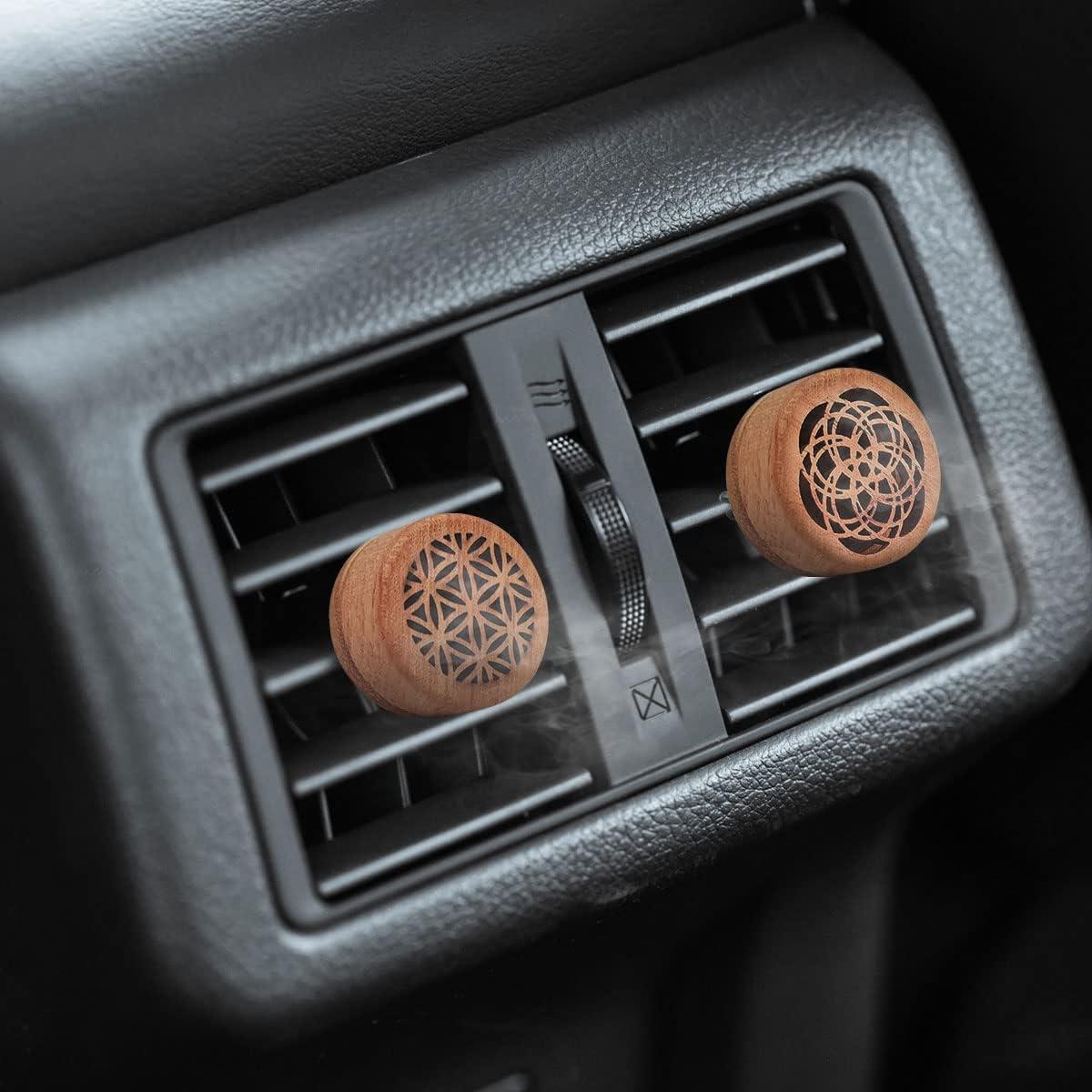 Difusor de Aromaterapia para Auto CANIPHA 2 Piezas Madera