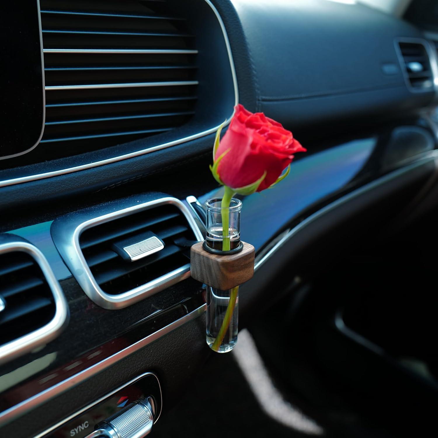 Jarrón de Flores para Auto LVBRT Modelo A de Vidrio 10cm