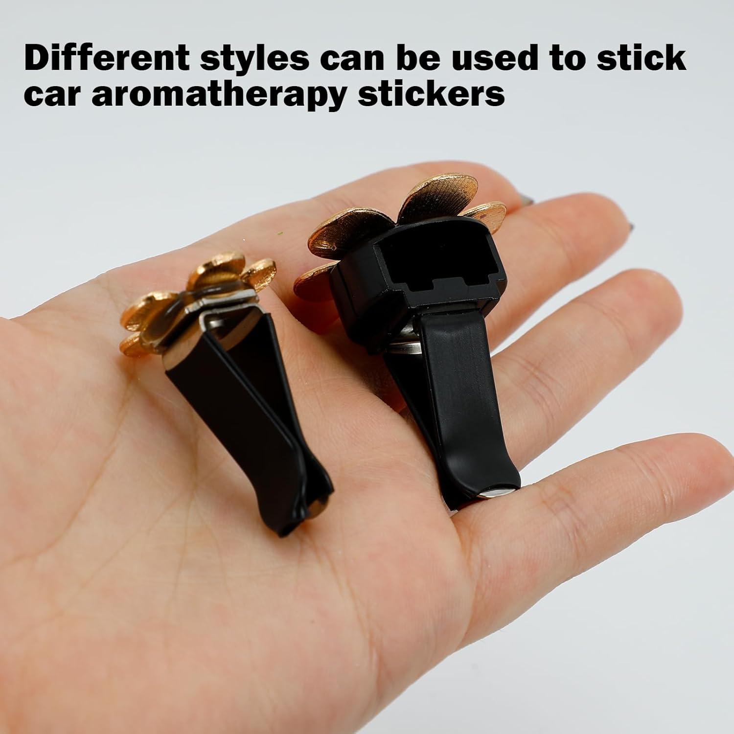 8 Clips Decorativos de Flor Margarita para Ventilación de Auto