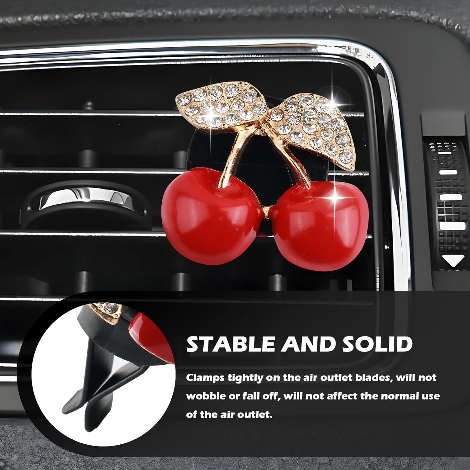 Clips de Ventilación de Coche YGDMD en Forma de Cereza - 2 Piezas