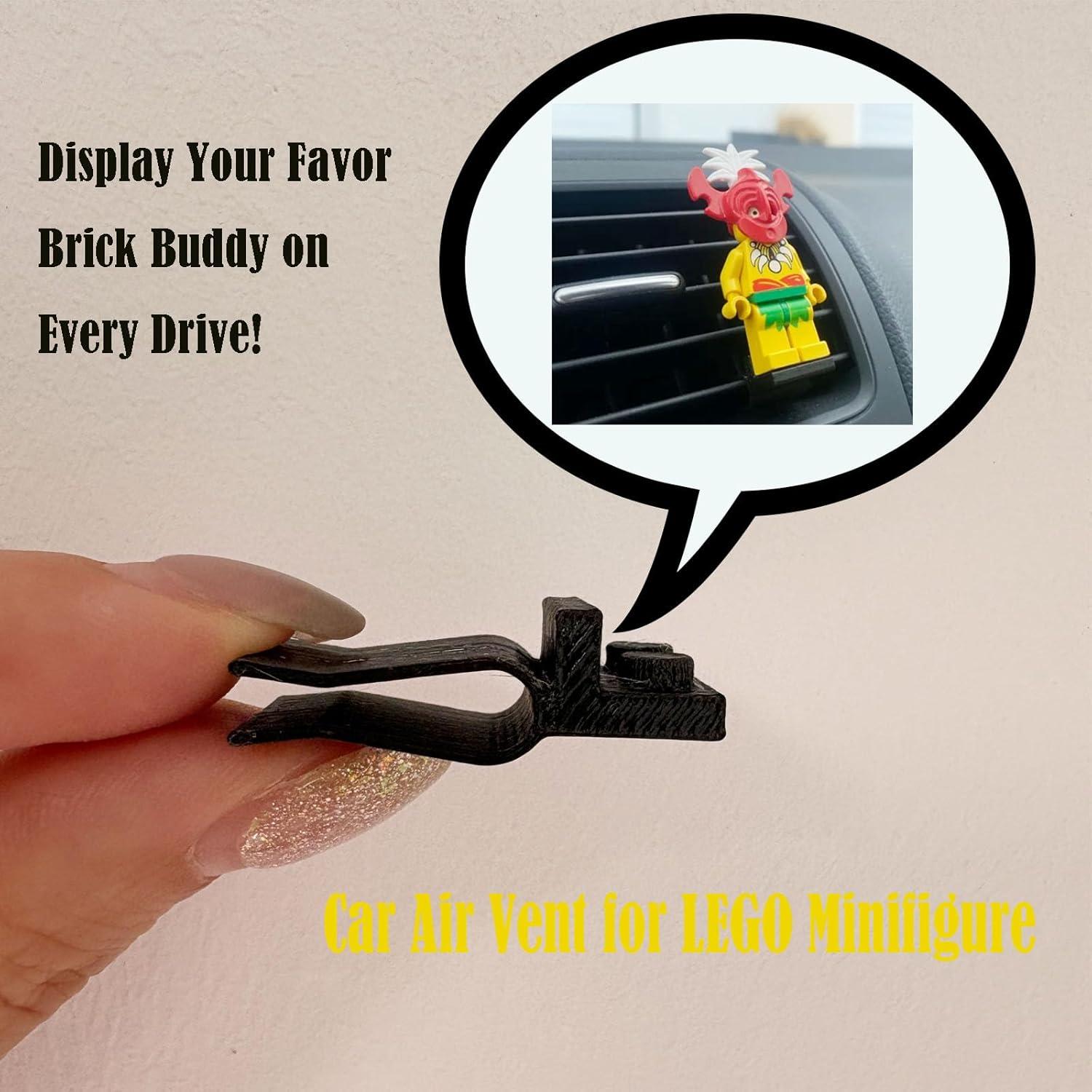 Soporte de Minifiguras para Ventilación JILINWEI 4 Pcs Negro