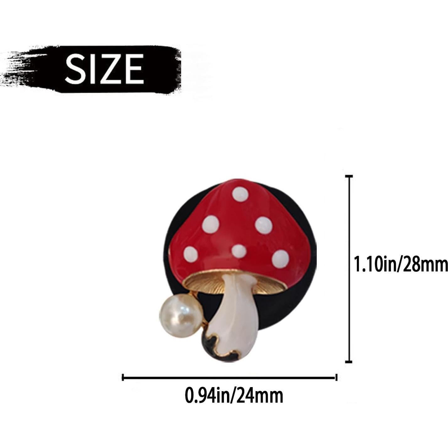 4 Piezas Difusores de Aire Hongo Rojo PurYupearl para Coche