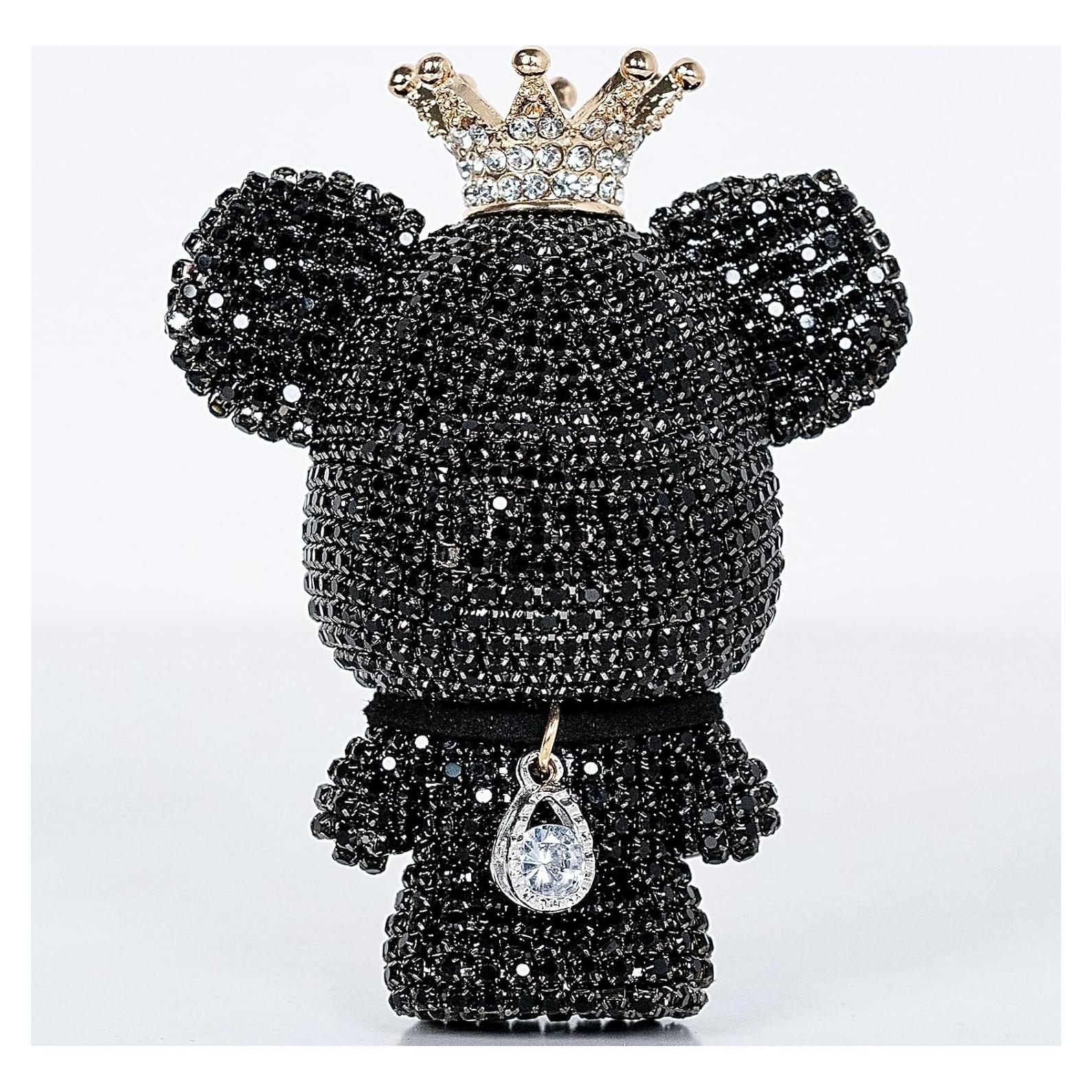 Ambientador de Coche Oso Brillante R&D AUTO con Clip Negro