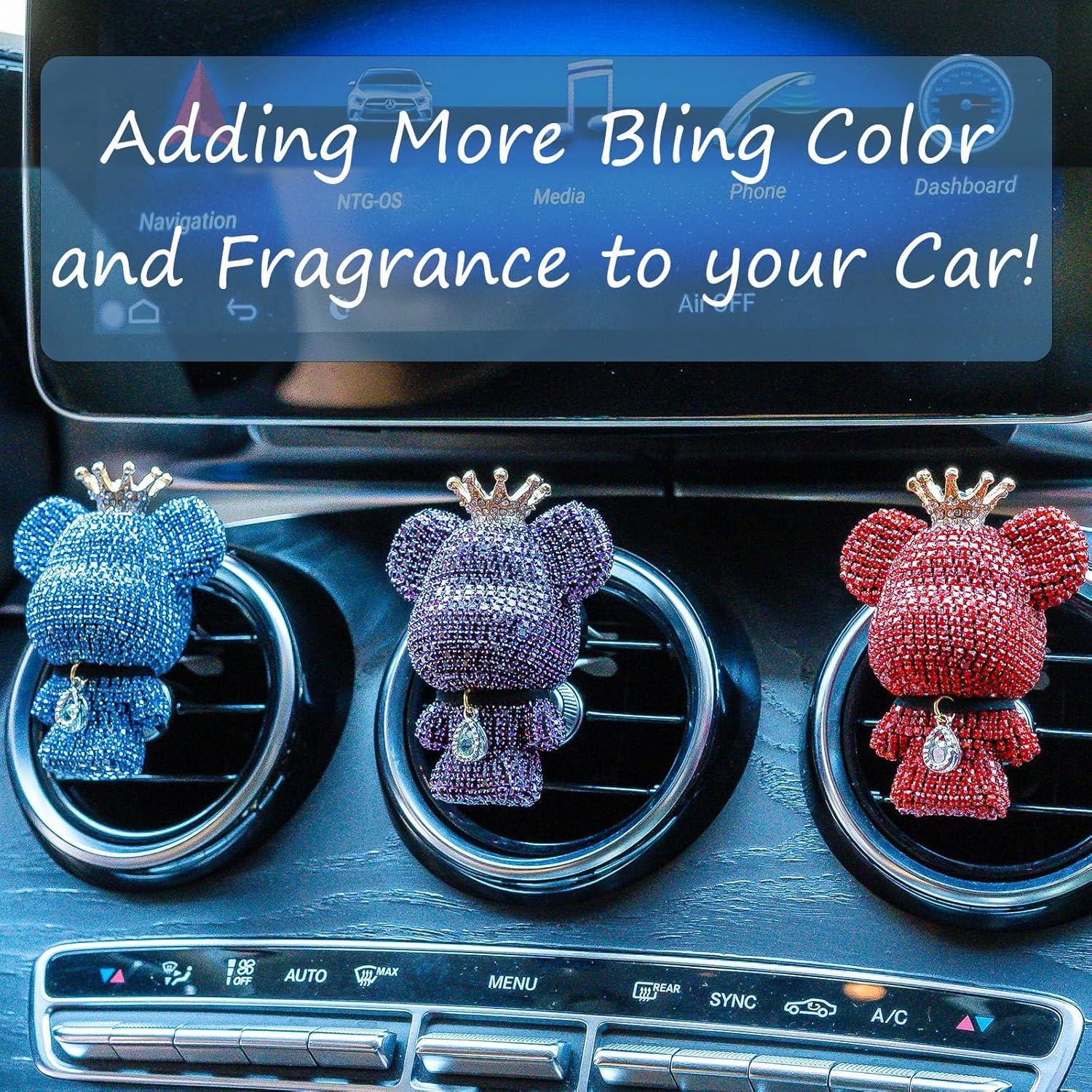 Ambientador de Coche Oso Brillante R&D AUTO con Clip Negro