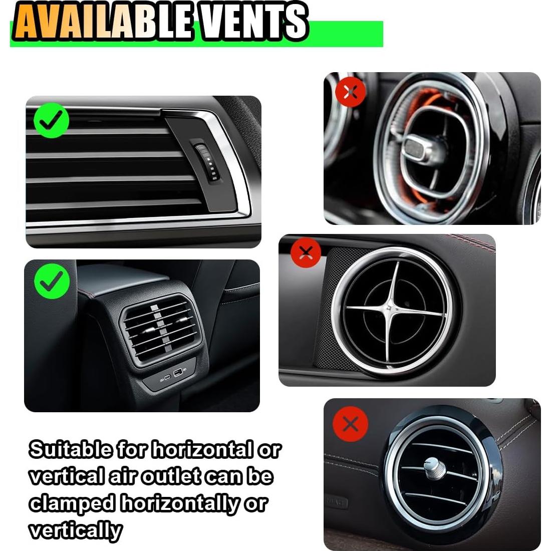 Clip de Ventilación Ambientador de Aire LAINLOY 4PCS Colorido