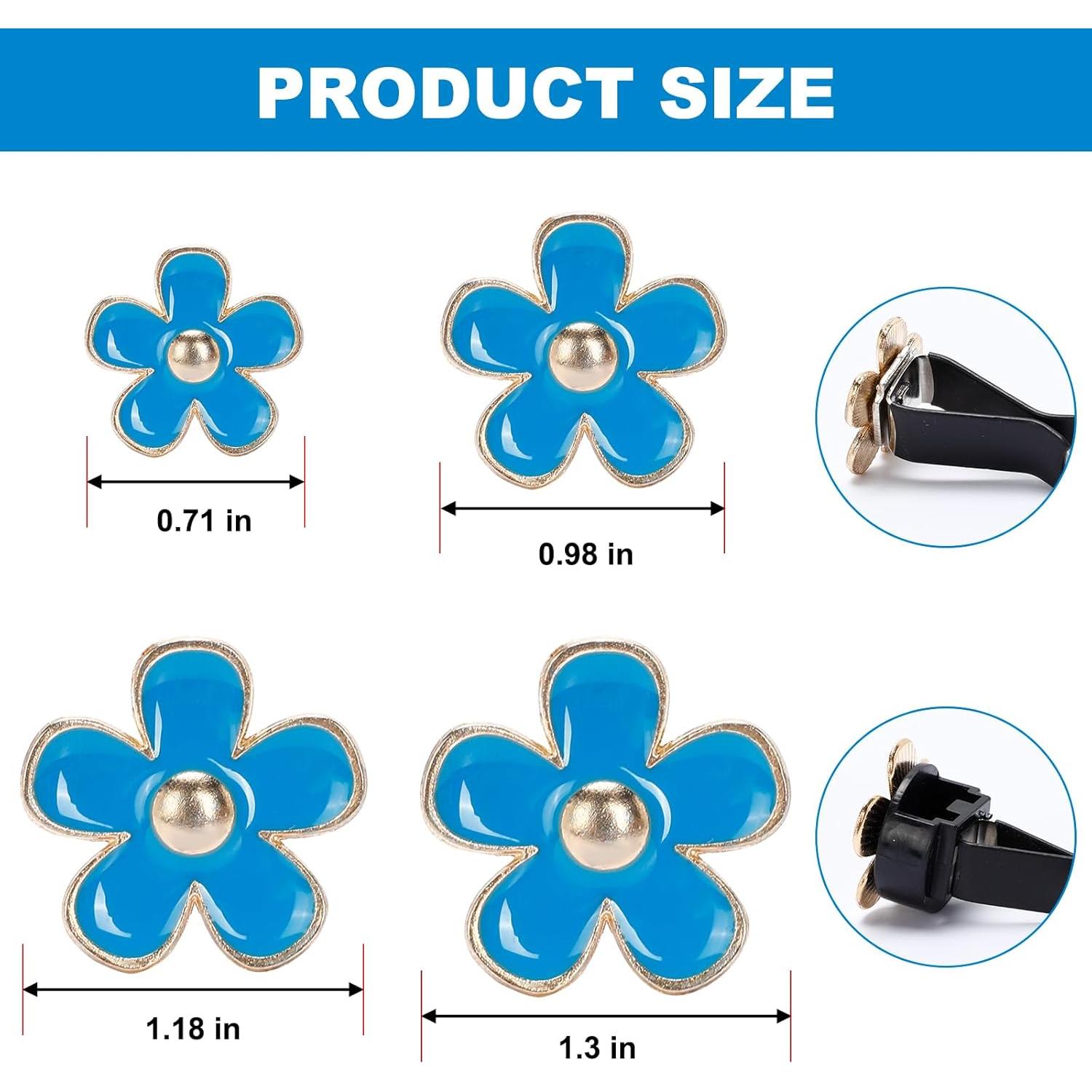 Clips de Ventilación de Flores Kattst 8 Piezas Azul