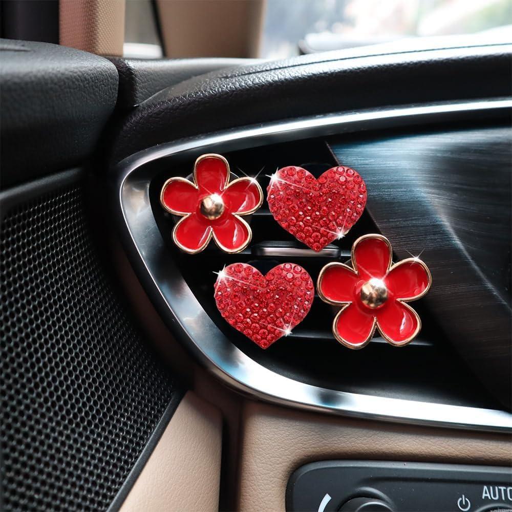 4 Clips de Ventilación de Aire EGBANG con Almohadillas Fragantes