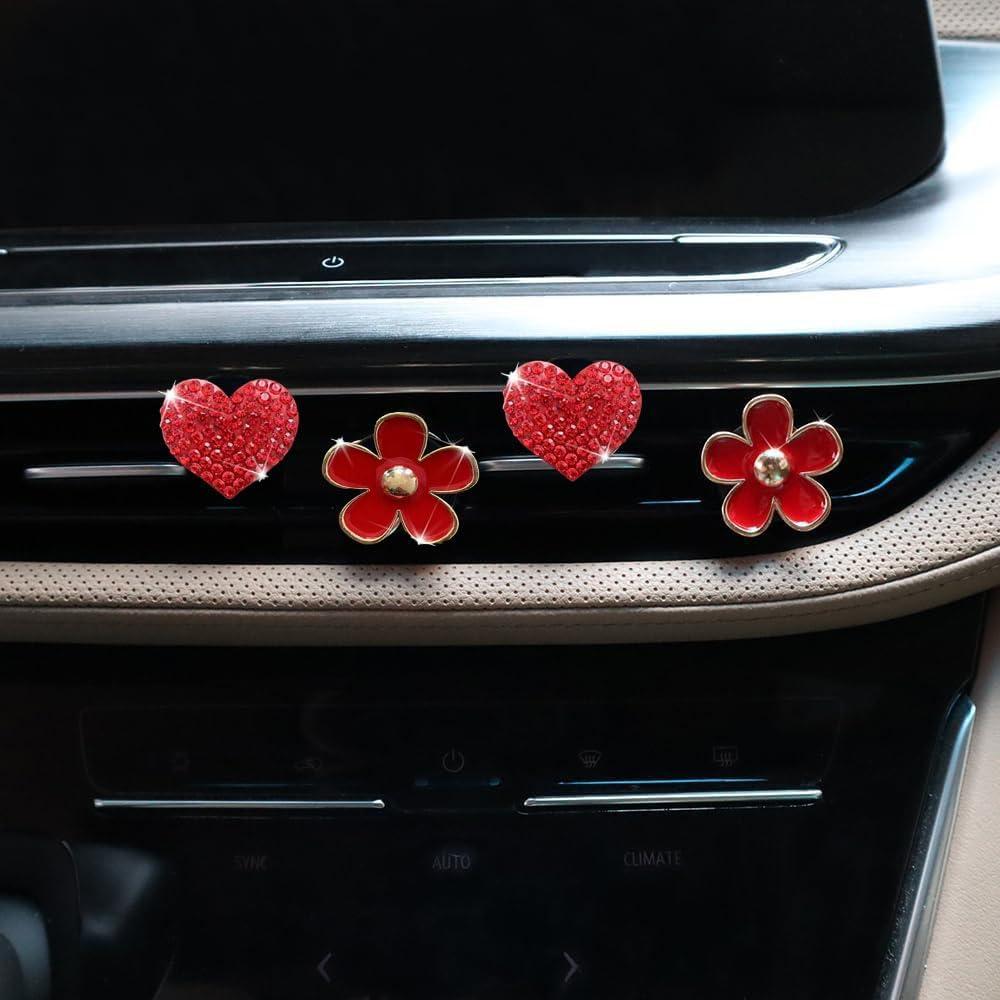 4 Clips de Ventilación de Aire EGBANG con Almohadillas Fragantes