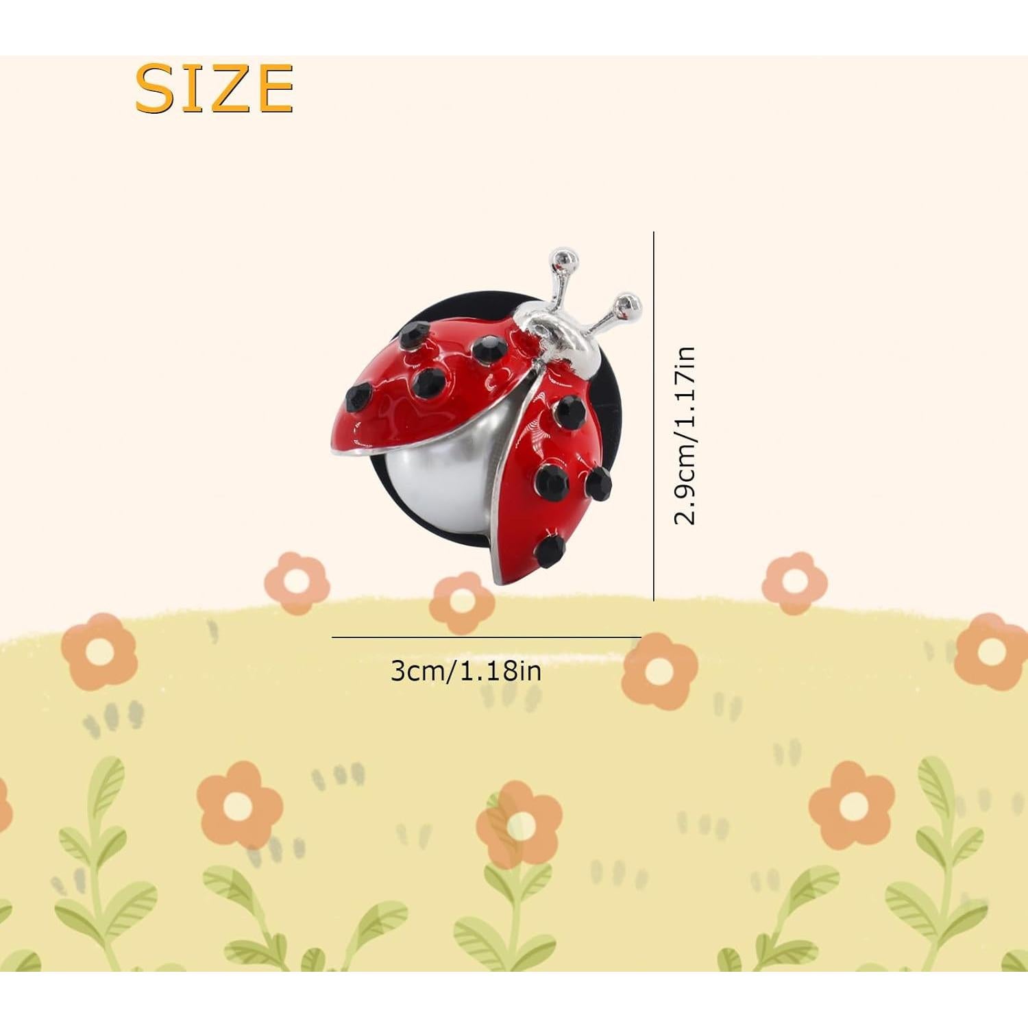 Clips de Ventilación de Coche Mariquita ORIESSE - 2 Piezas