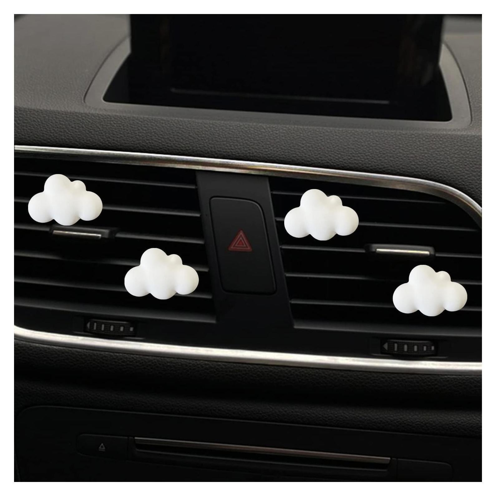 4 Clips Difusores de Aroma Nube Blanca YuanHolumid