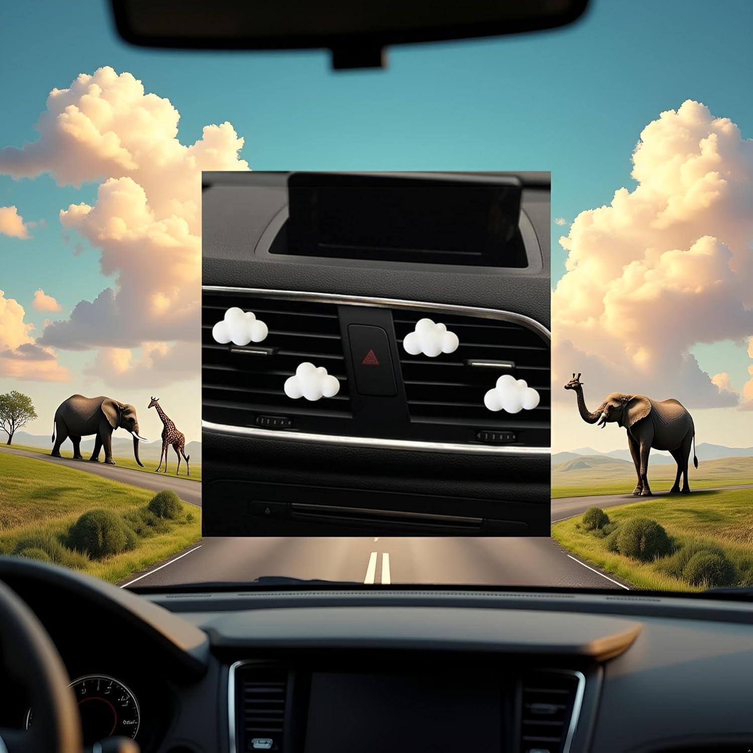 4 Clips Difusores de Aroma Nube Blanca YuanHolumid